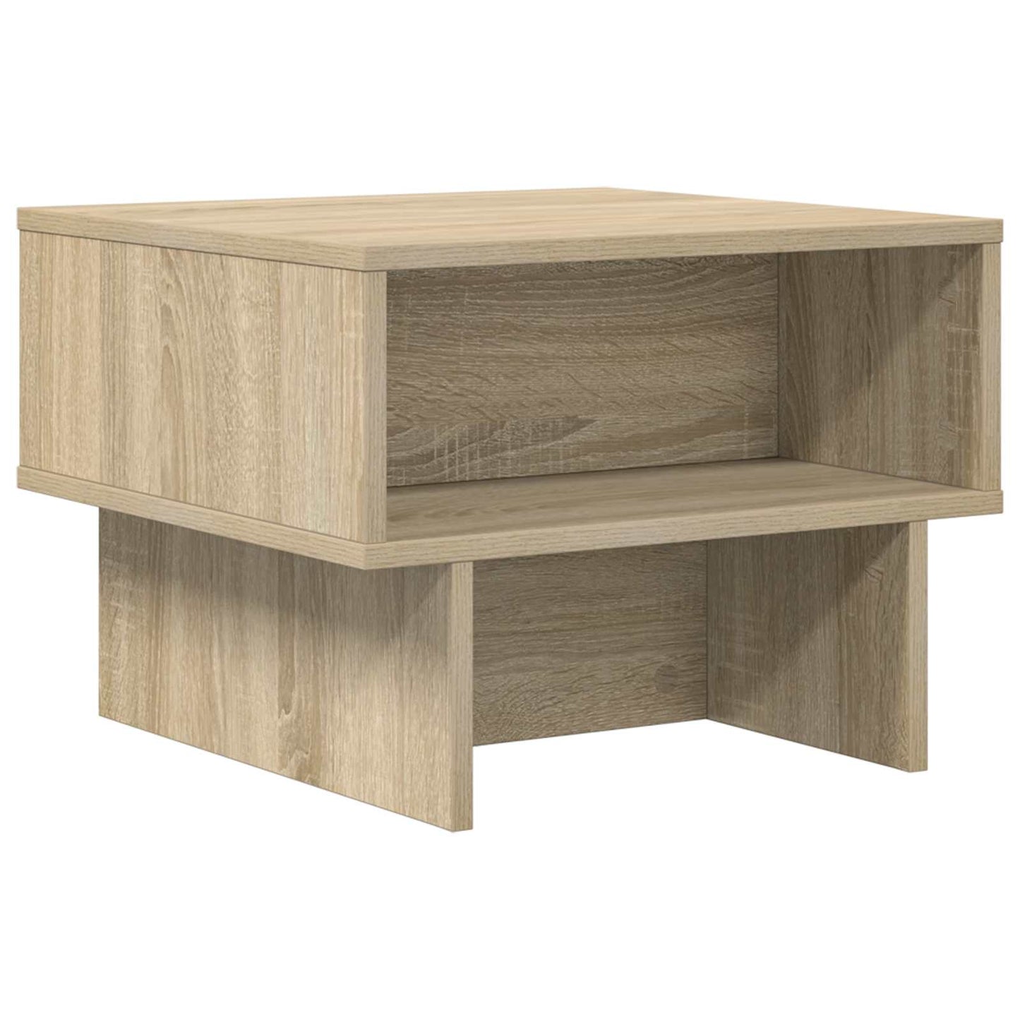 Salontafel Sonoma Eiken 48 x 46 x 35 cm Bewerkt hout is nu te koop bij PeponiXL, paradijselijk wonen!