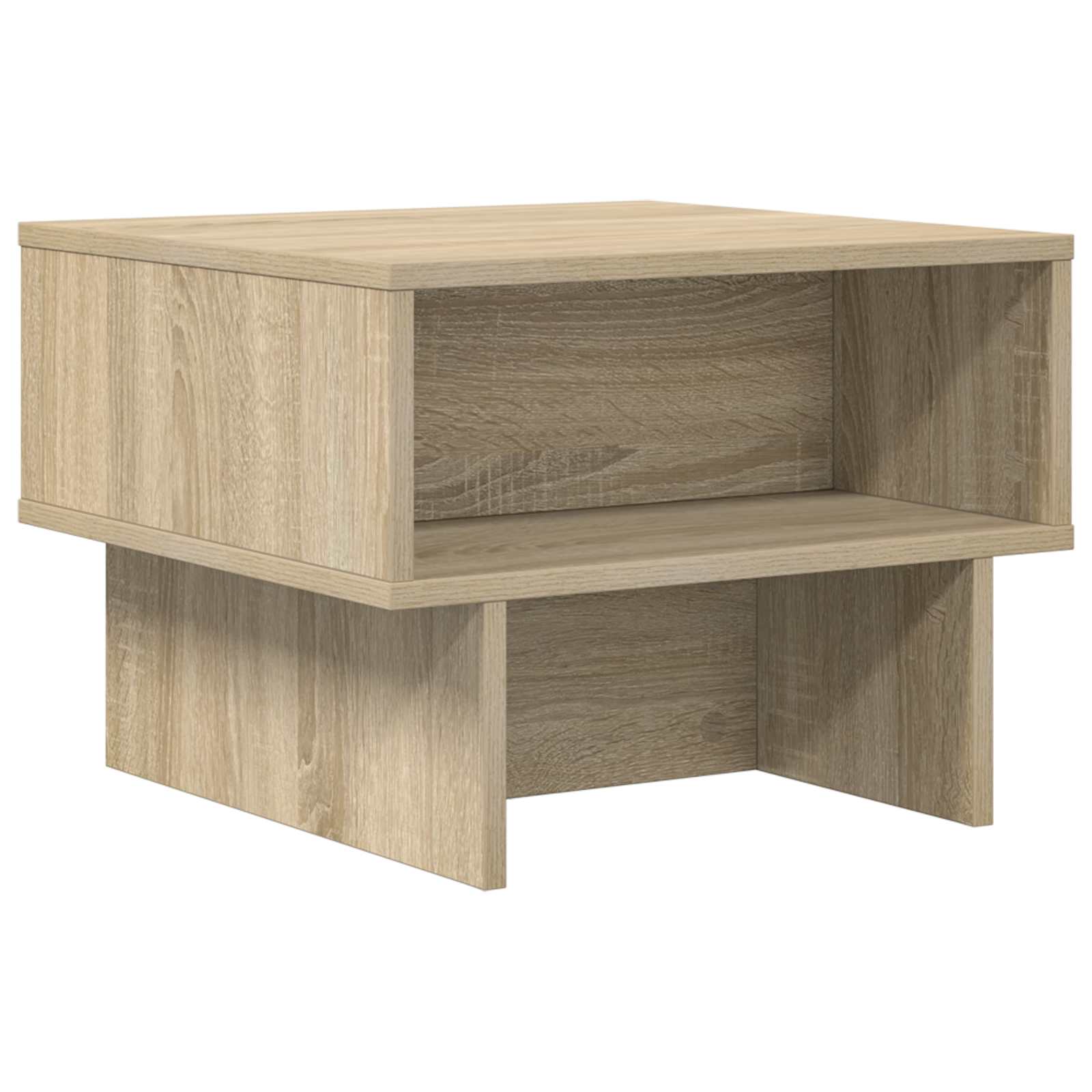 Salontafel Sonoma Eiken 48 x 46 x 35 cm Bewerkt hout is nu te koop bij PeponiXL, paradijselijk wonen!