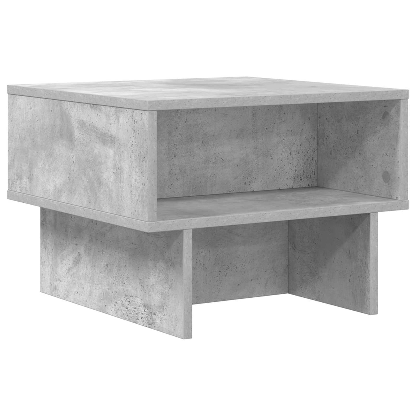 Salontafel Beton Grijs 48 x 46 x 35 cm Bewerkt hout is nu te koop bij PeponiXL, paradijselijk wonen!