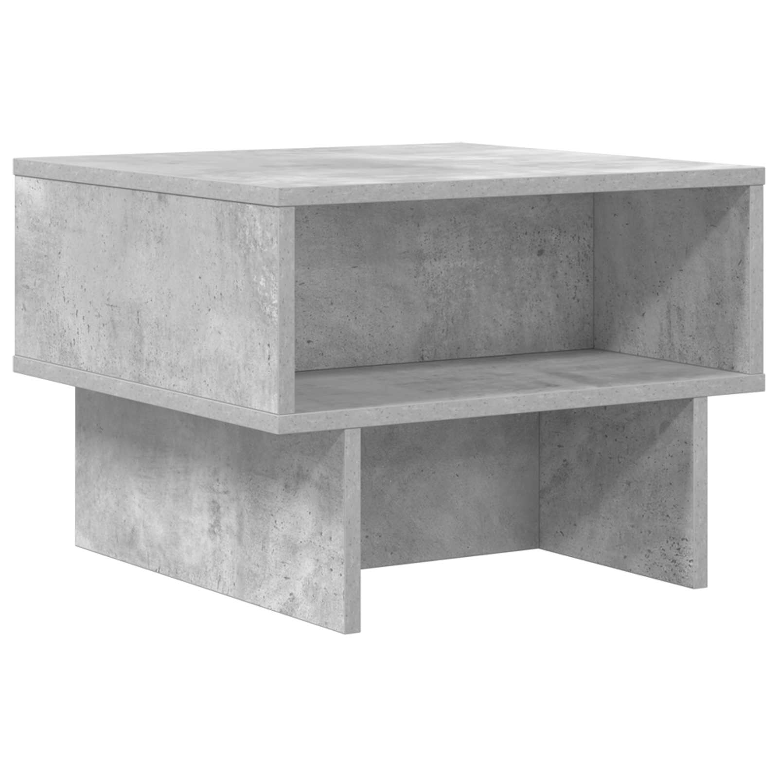 Salontafel Beton Grijs 48 x 46 x 35 cm Bewerkt hout is nu te koop bij PeponiXL, paradijselijk wonen!
