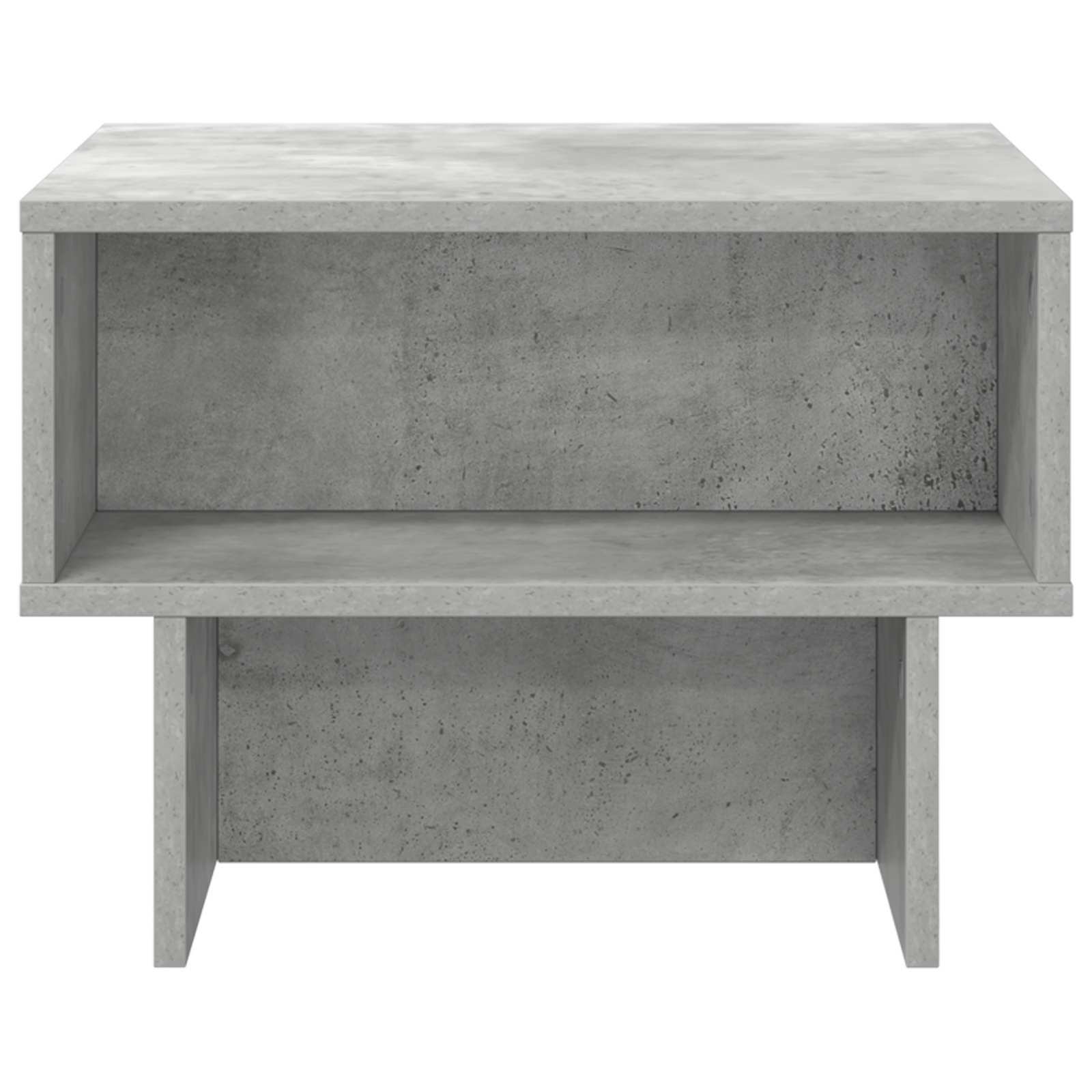 Salontafel Beton Grijs 48 x 46 x 35 cm Bewerkt hout is nu te koop bij PeponiXL, paradijselijk wonen!