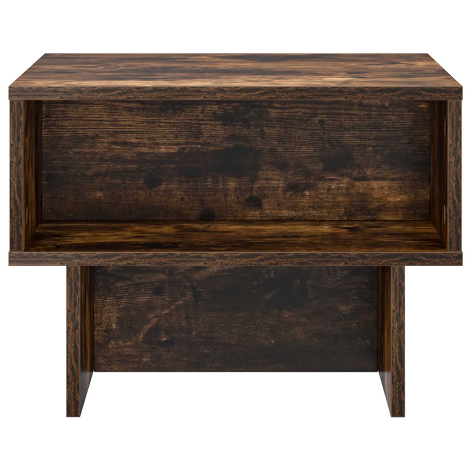 Salontafel Gerookt eiken 48 x 46 x 35 cm Bewerkt hout is nu te koop bij PeponiXL, paradijselijk wonen!