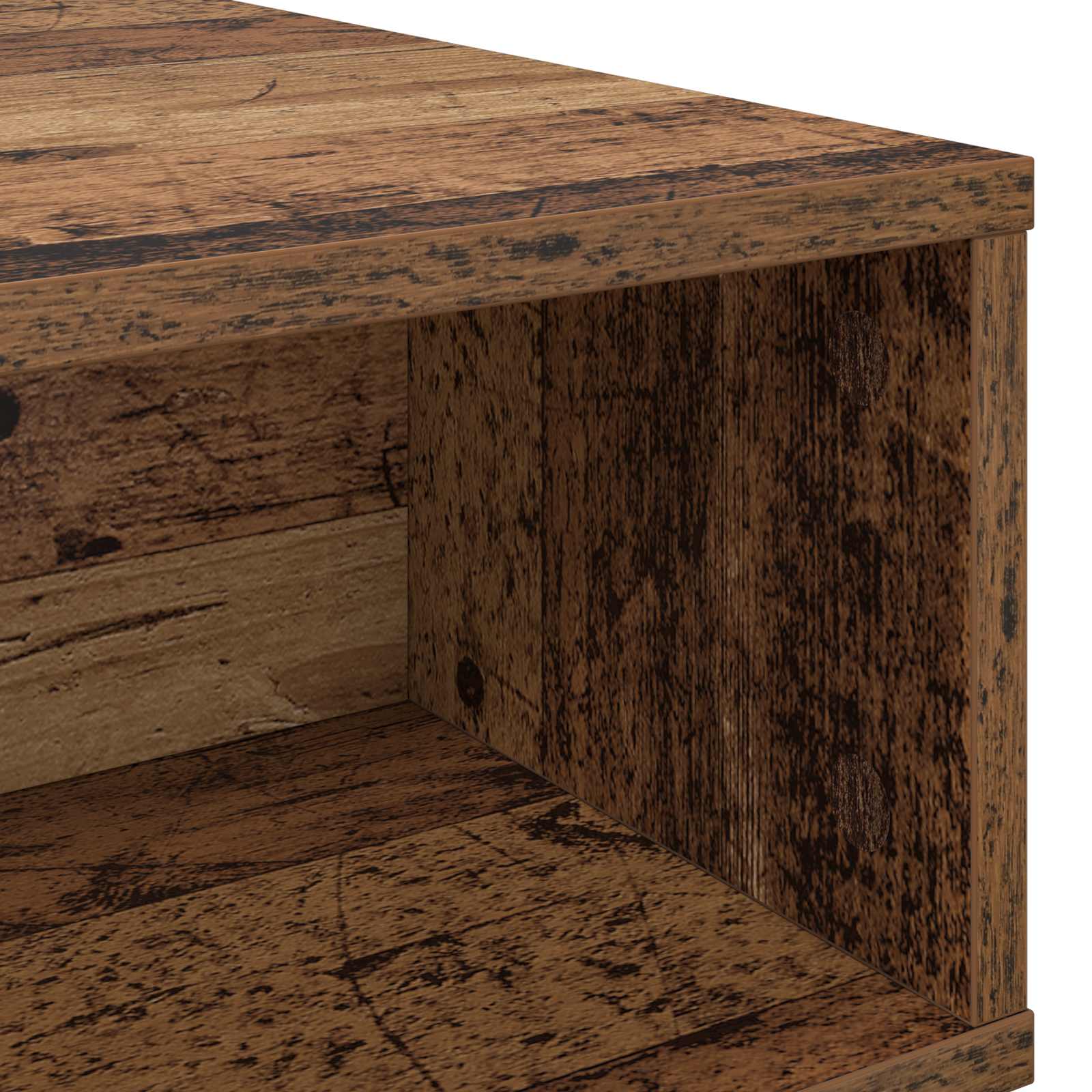 Salontafel Oudhout 48 x 46 x 35 cm Bewerkt hout is nu te koop bij PeponiXL, paradijselijk wonen!