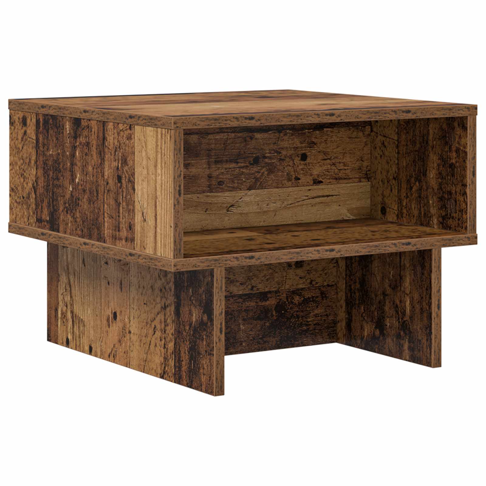 Salontafel Oudhout 48 x 46 x 35 cm Bewerkt hout is nu te koop bij PeponiXL, paradijselijk wonen!