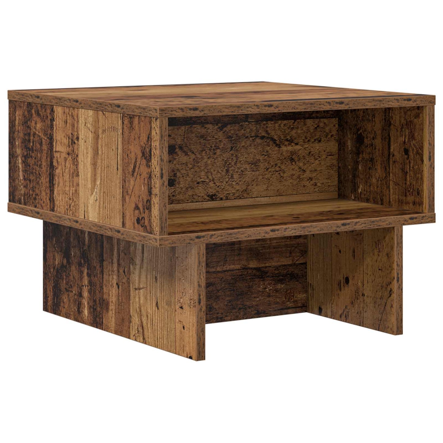 Salontafel Oudhout 48 x 46 x 35 cm Bewerkt hout is nu te koop bij PeponiXL, paradijselijk wonen!