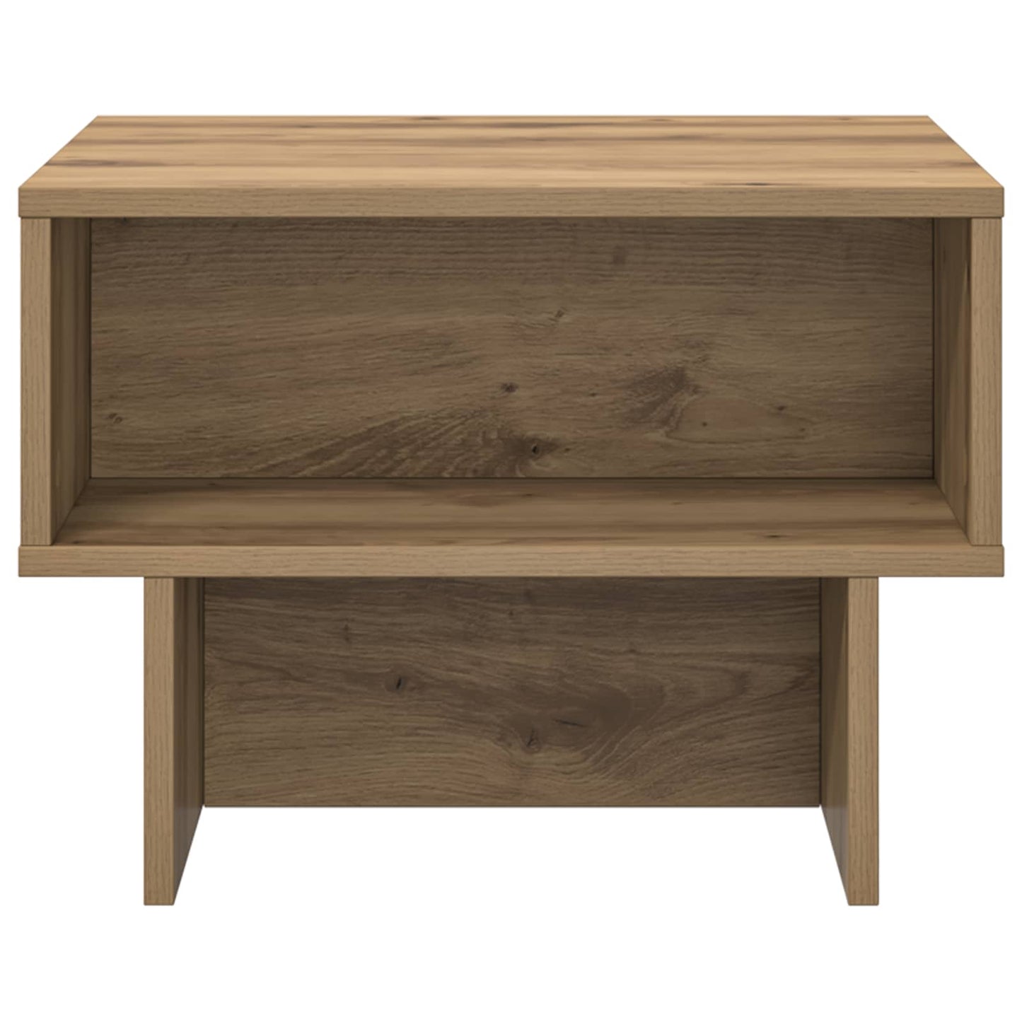 Salontafel Artisan Eiken 48 x 46 x 35 cm Bewerkt hout is nu te koop bij PeponiXL, paradijselijk wonen!