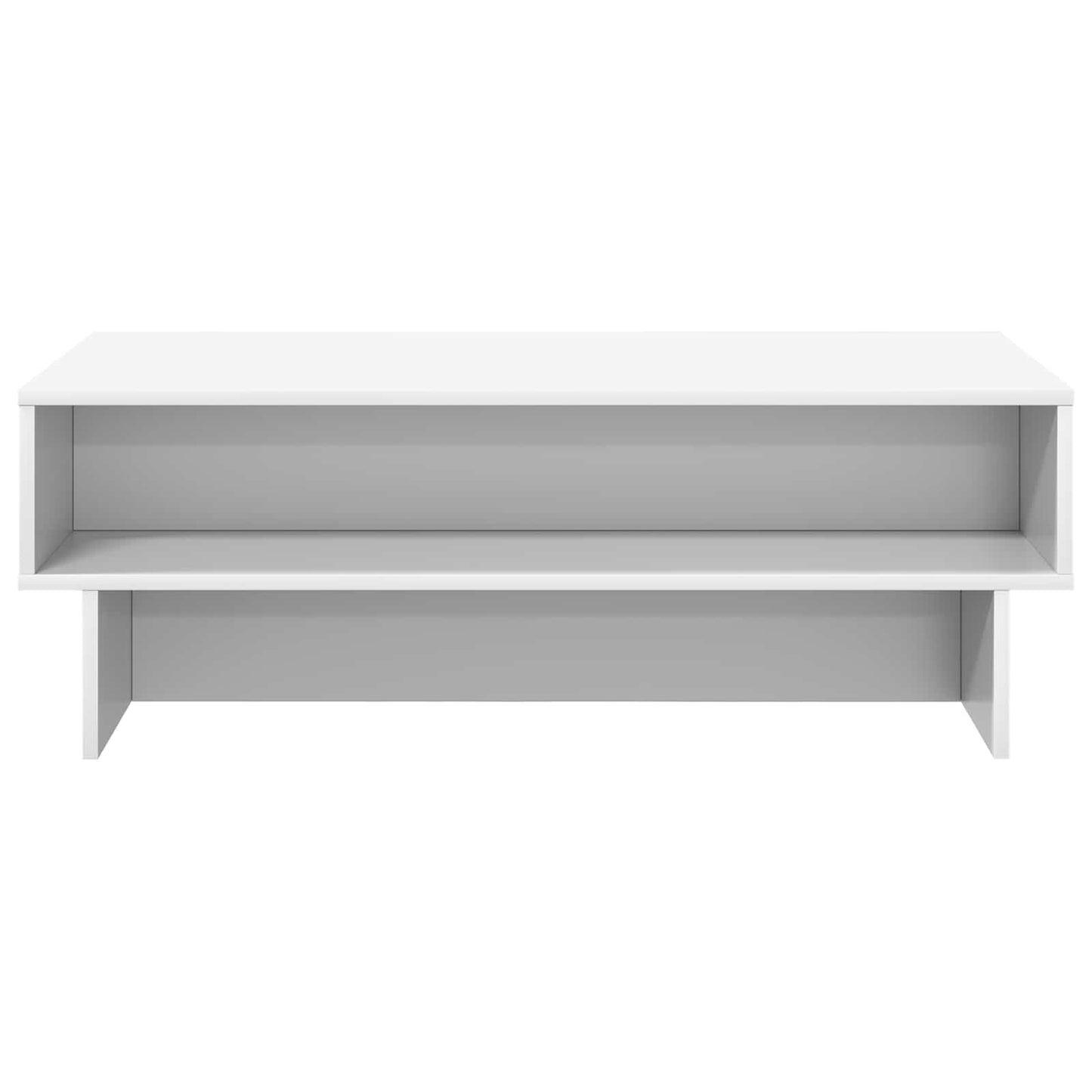 Salontafel Wit 100 x 46 x 35 cm Bewerkt hout is nu te koop bij PeponiXL, paradijselijk wonen!