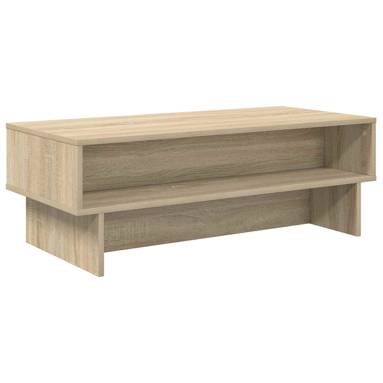 Salontafel Sonoma Eiken 100 x 46 x 35 cm Bewerkt hout is nu te koop bij PeponiXL, paradijselijk wonen!