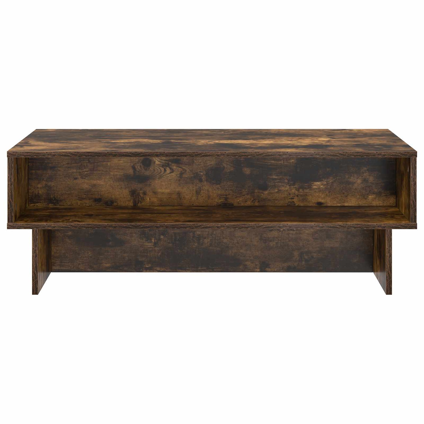 Salontafel Gerookt eiken 100 x 46 x 35 cm Bewerkt hout is nu te koop bij PeponiXL, paradijselijk wonen!