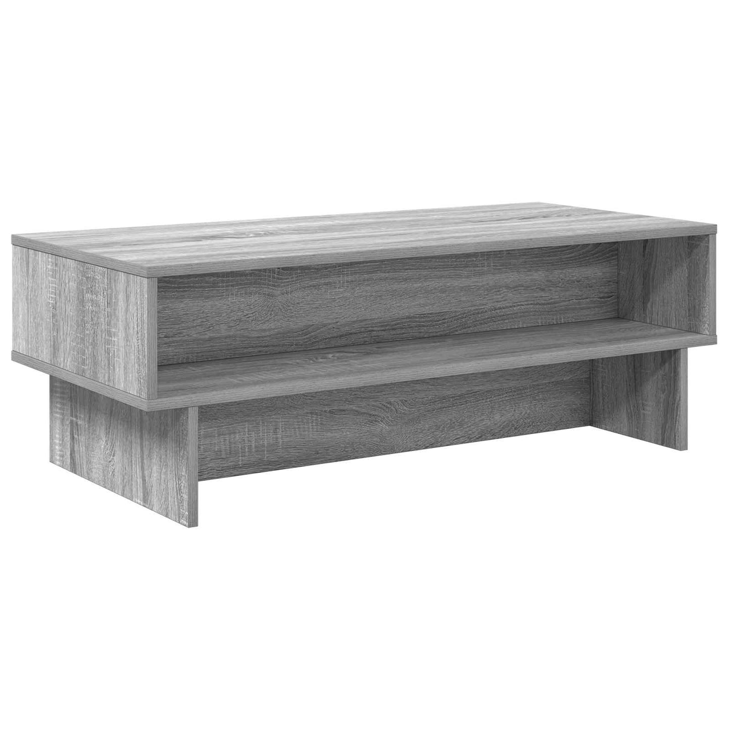 Salontafel Grijs Sonoma 100 x 46 x 35 cm Bewerkt hout is nu te koop bij PeponiXL, paradijselijk wonen!