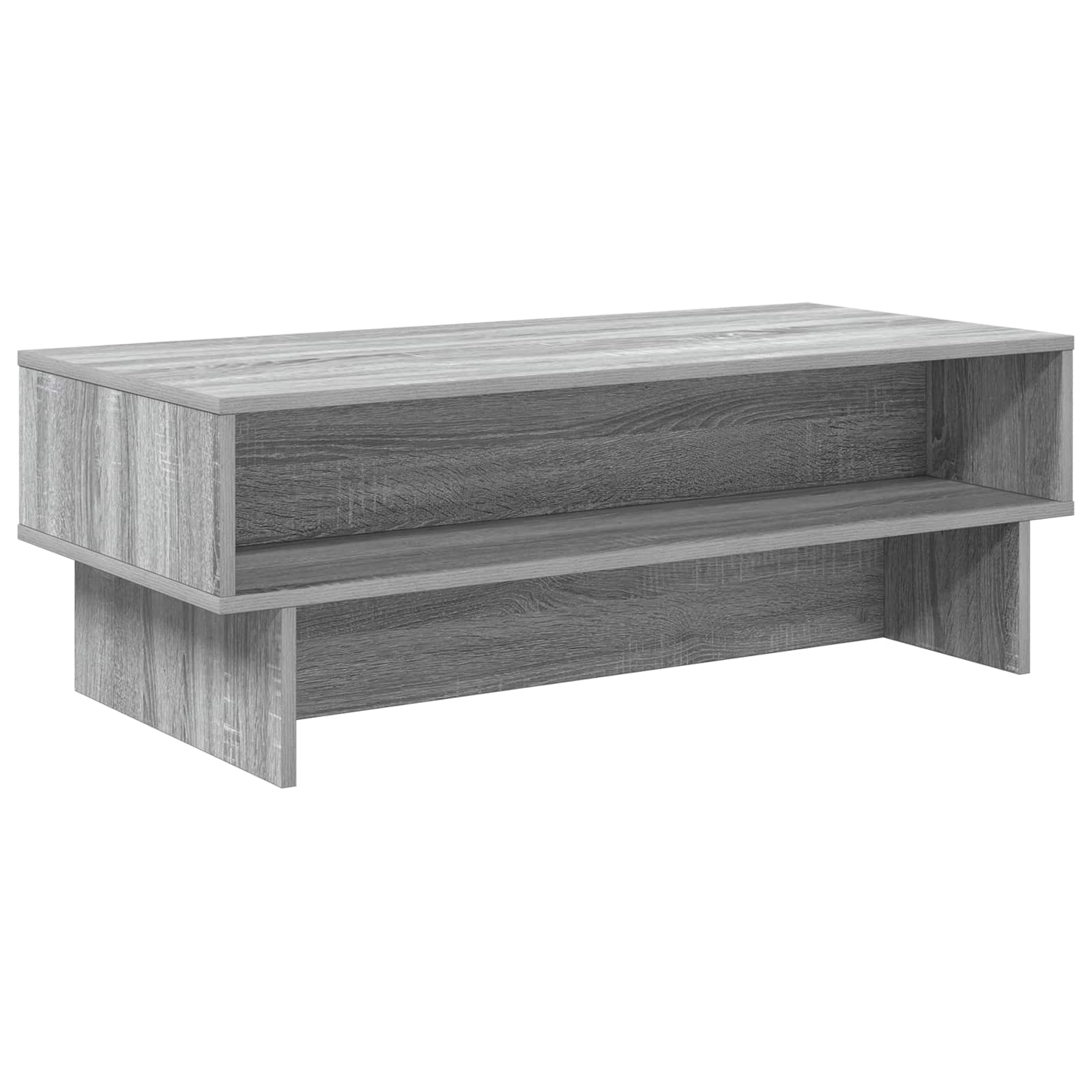 Salontafel Grijs Sonoma 100 x 46 x 35 cm Bewerkt hout is nu te koop bij PeponiXL, paradijselijk wonen!