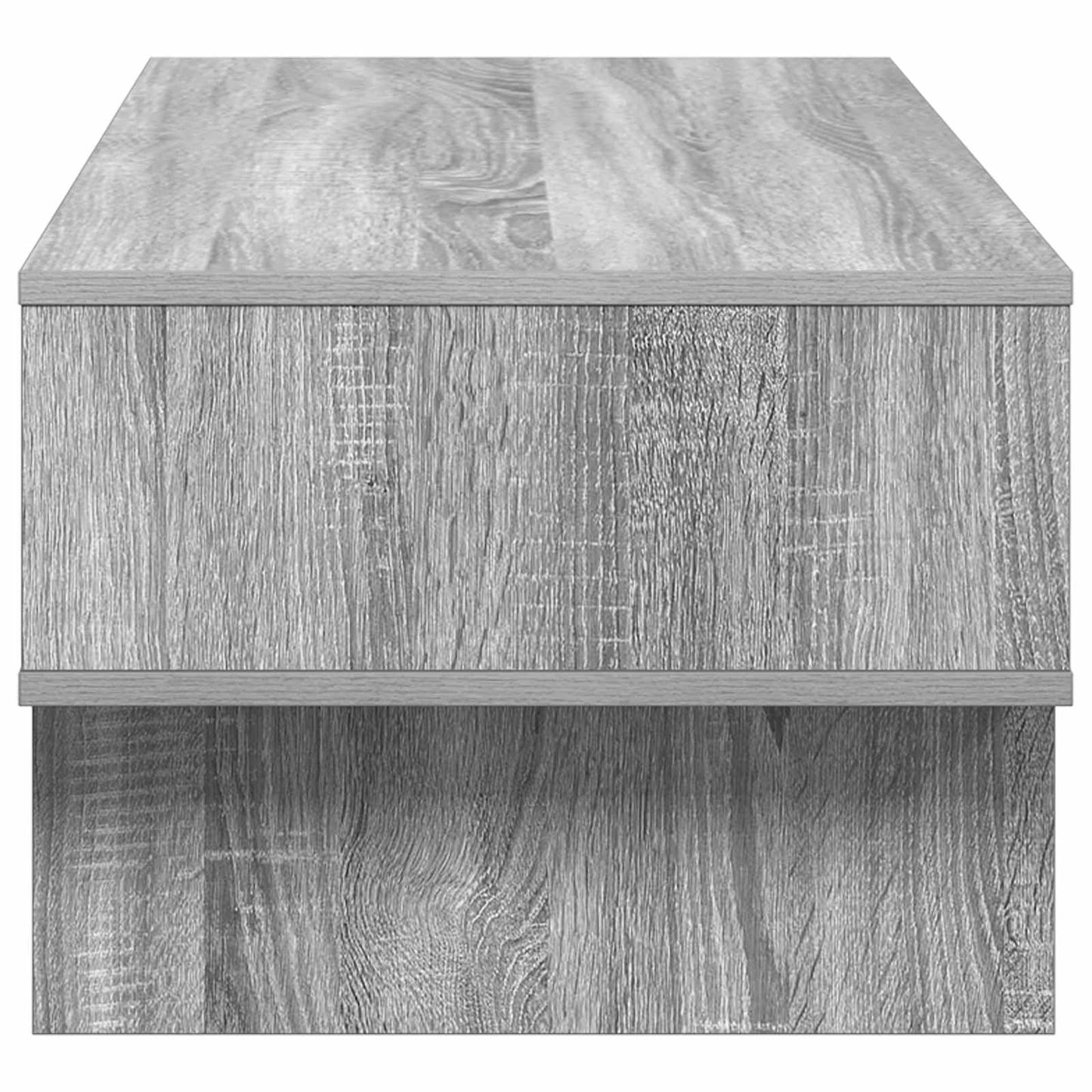 Salontafel Grijs Sonoma 100 x 46 x 35 cm Bewerkt hout is nu te koop bij PeponiXL, paradijselijk wonen!