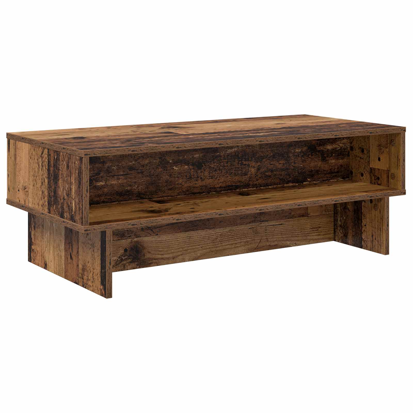Salontafel Oudhout 100 x 46 x 35 cm Bewerkt hout is nu te koop bij PeponiXL, paradijselijk wonen!