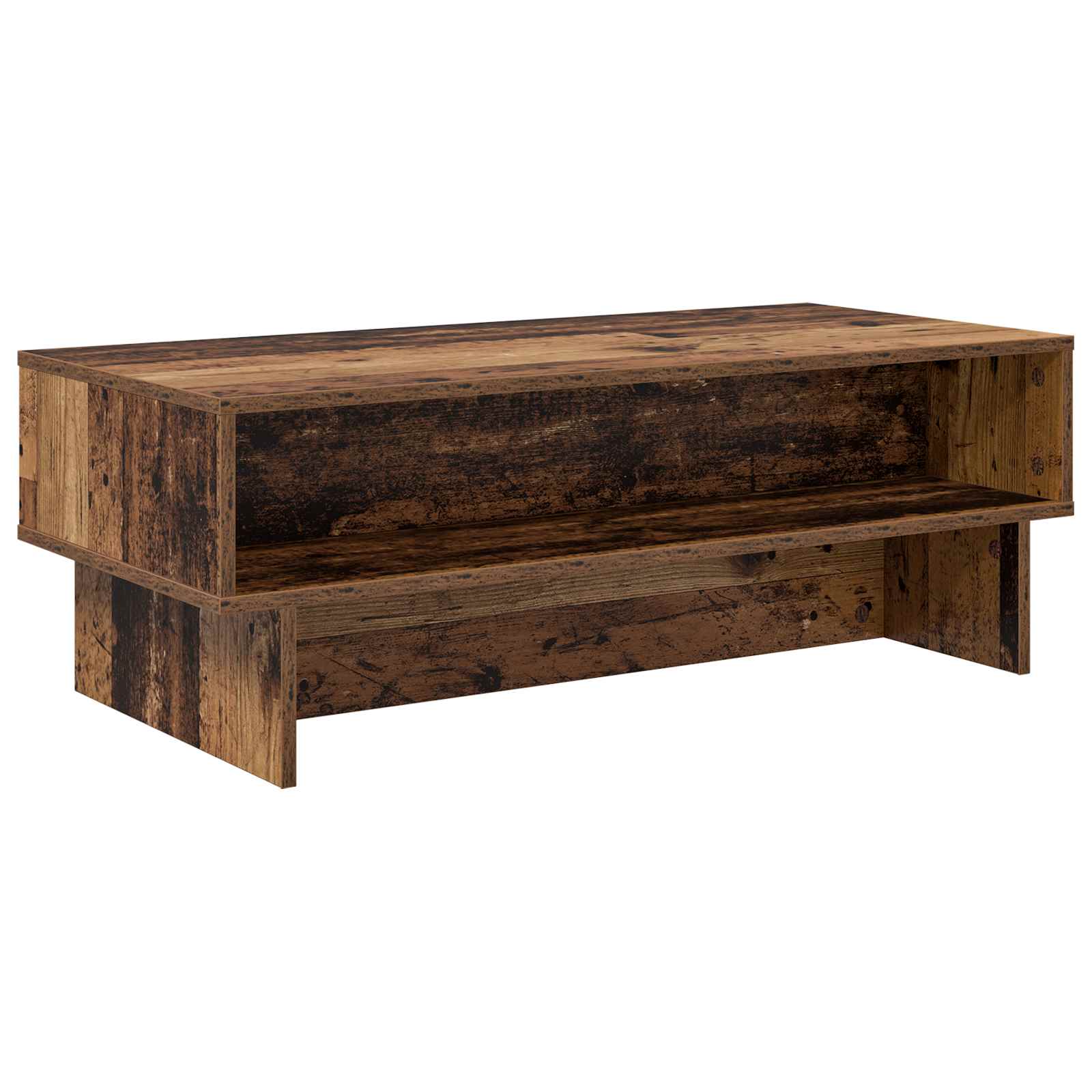 Salontafel Oudhout 100 x 46 x 35 cm Bewerkt hout is nu te koop bij PeponiXL, paradijselijk wonen!