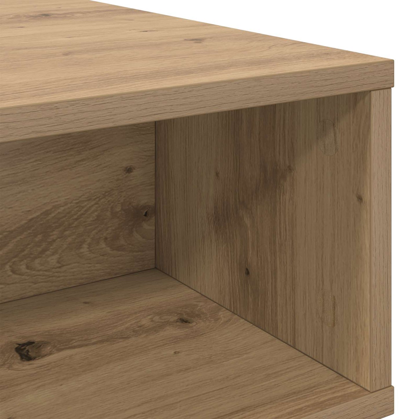 Salontafel Artisan Eiken 100 x 46 x 35 cm Bewerkt hout is nu te koop bij PeponiXL, paradijselijk wonen!
