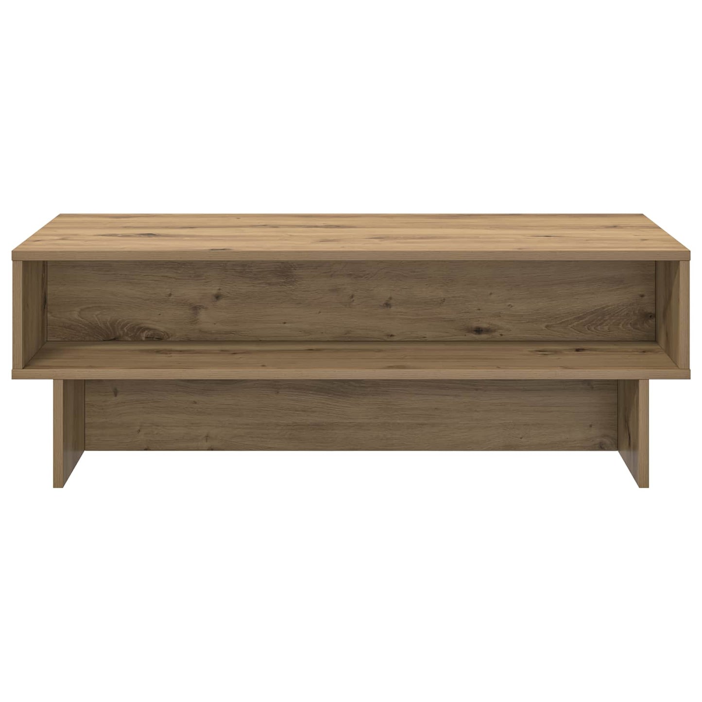 Salontafel Artisan Eiken 100 x 46 x 35 cm Bewerkt hout is nu te koop bij PeponiXL, paradijselijk wonen!