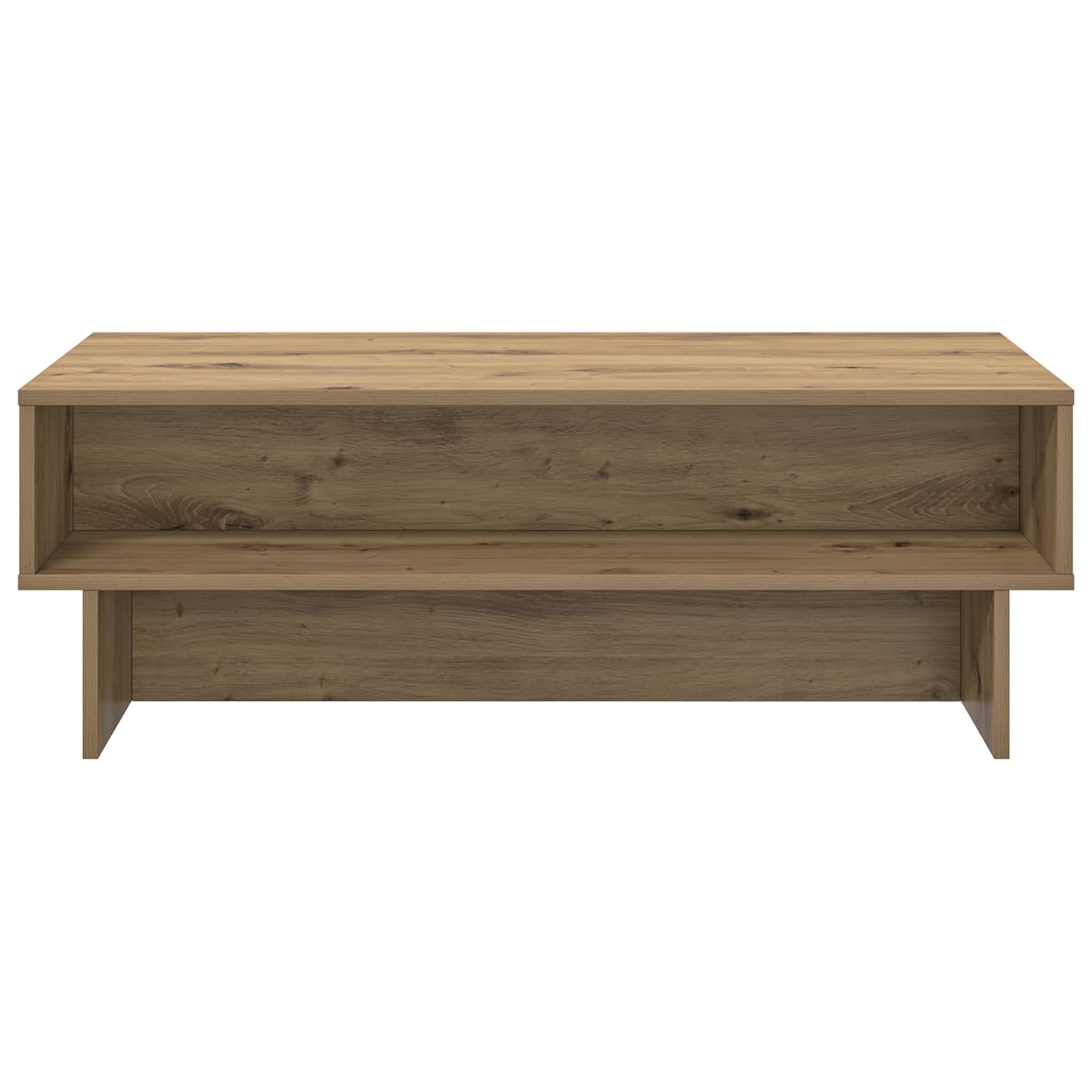 Salontafel Artisan Eiken 100 x 46 x 35 cm Bewerkt hout is nu te koop bij PeponiXL, paradijselijk wonen!