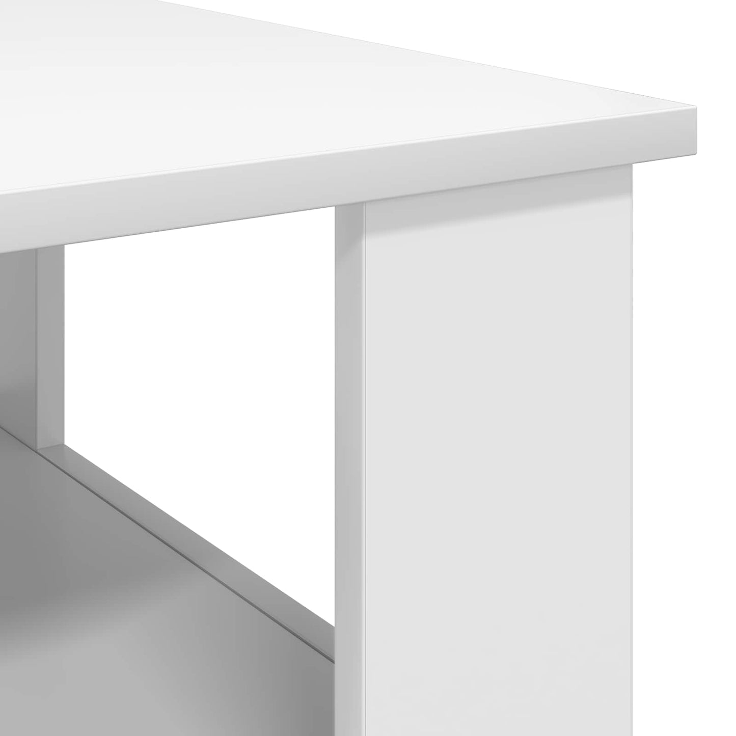 Salontafel Wit 57 x 55 x 45 cm Bewerkt hout is nu te koop bij PeponiXL, paradijselijk wonen!