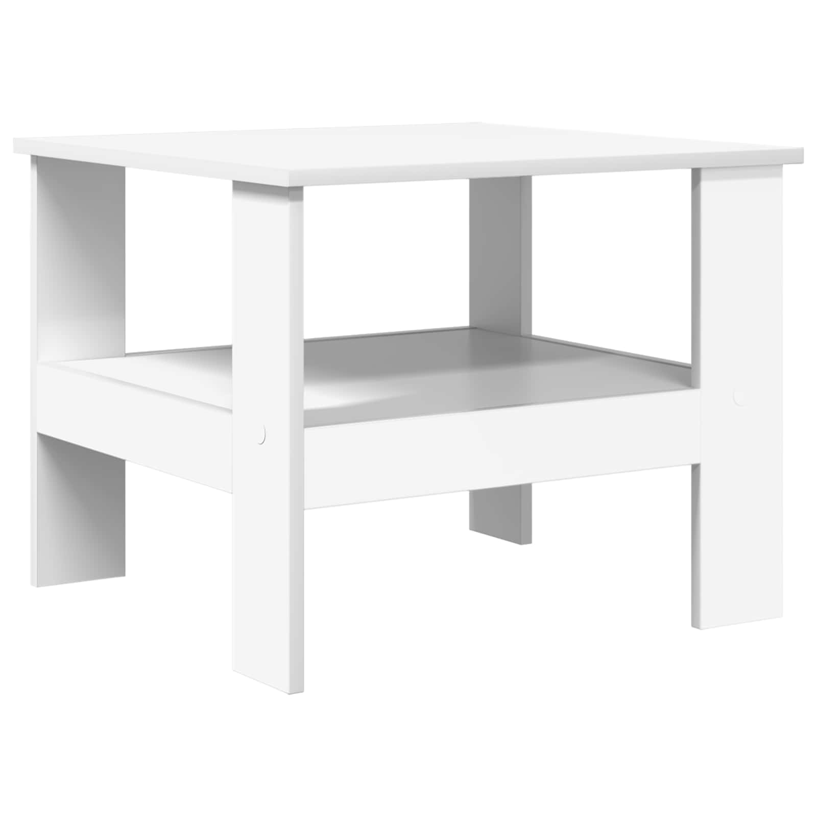 Salontafel Wit 57 x 55 x 45 cm Bewerkt hout is nu te koop bij PeponiXL, paradijselijk wonen!
