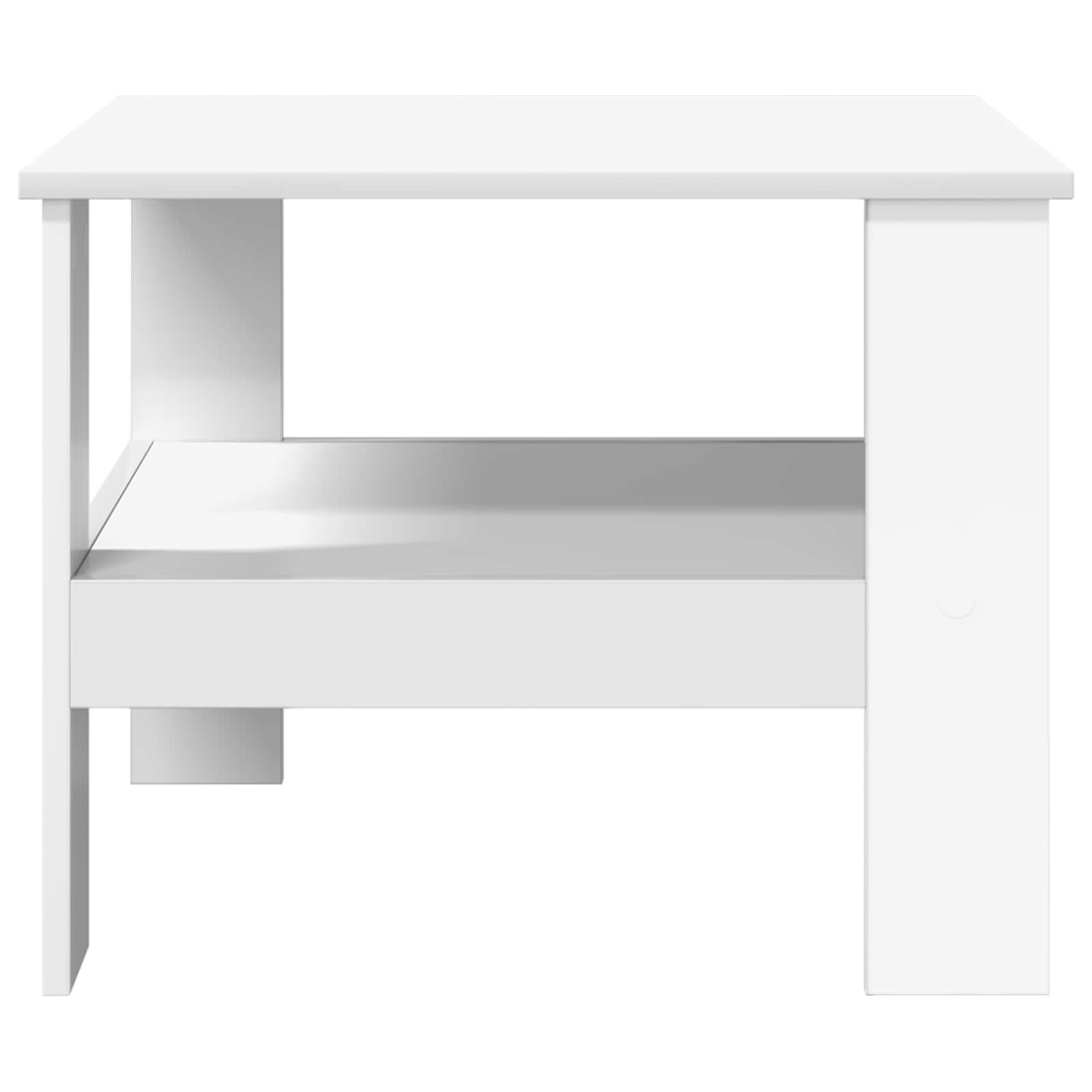 Salontafel Wit 57 x 55 x 45 cm Bewerkt hout is nu te koop bij PeponiXL, paradijselijk wonen!