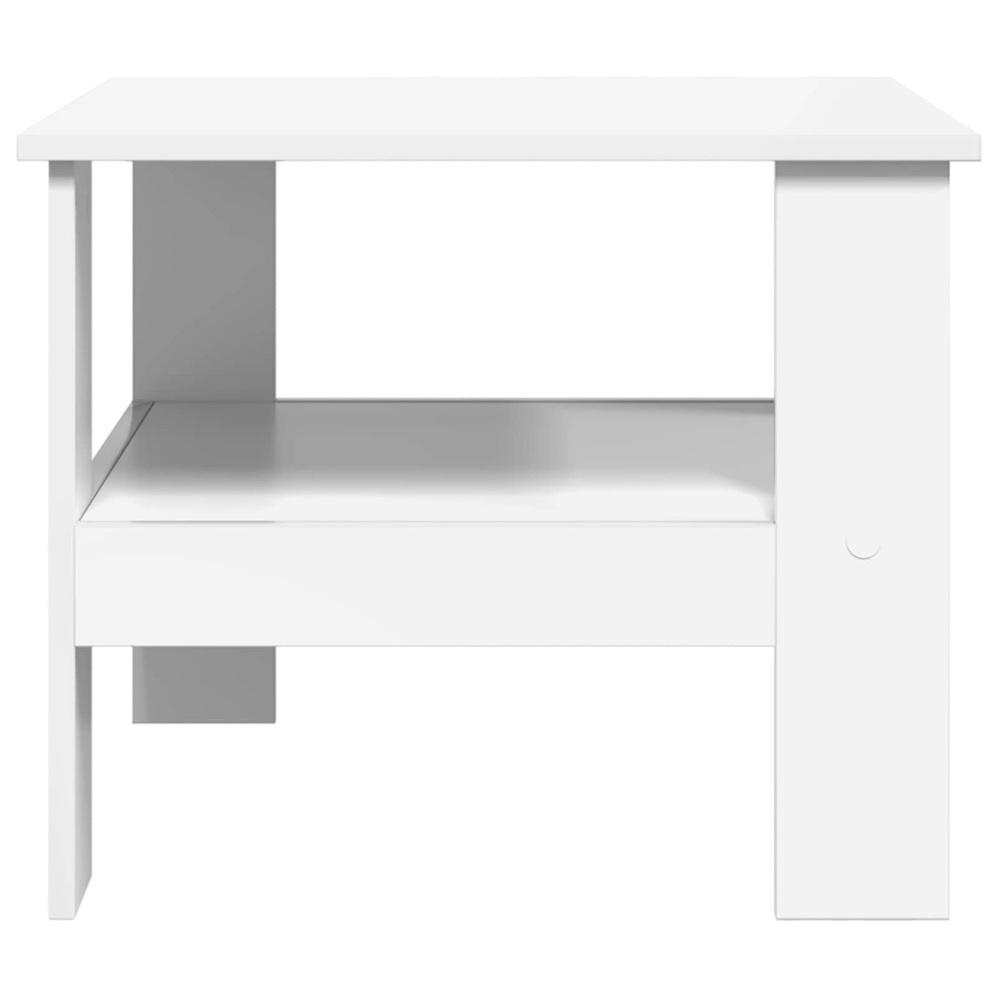 Salontafel Wit 57 x 55 x 45 cm Bewerkt hout is nu te koop bij PeponiXL, paradijselijk wonen!