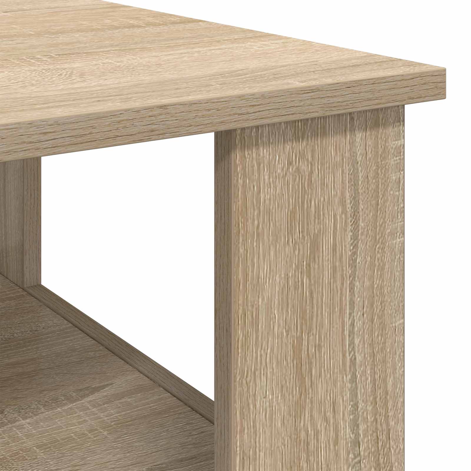 Salontafel Sonoma Eiken 57 x 55 x 45 cm Bewerkt hout is nu te koop bij PeponiXL, paradijselijk wonen!