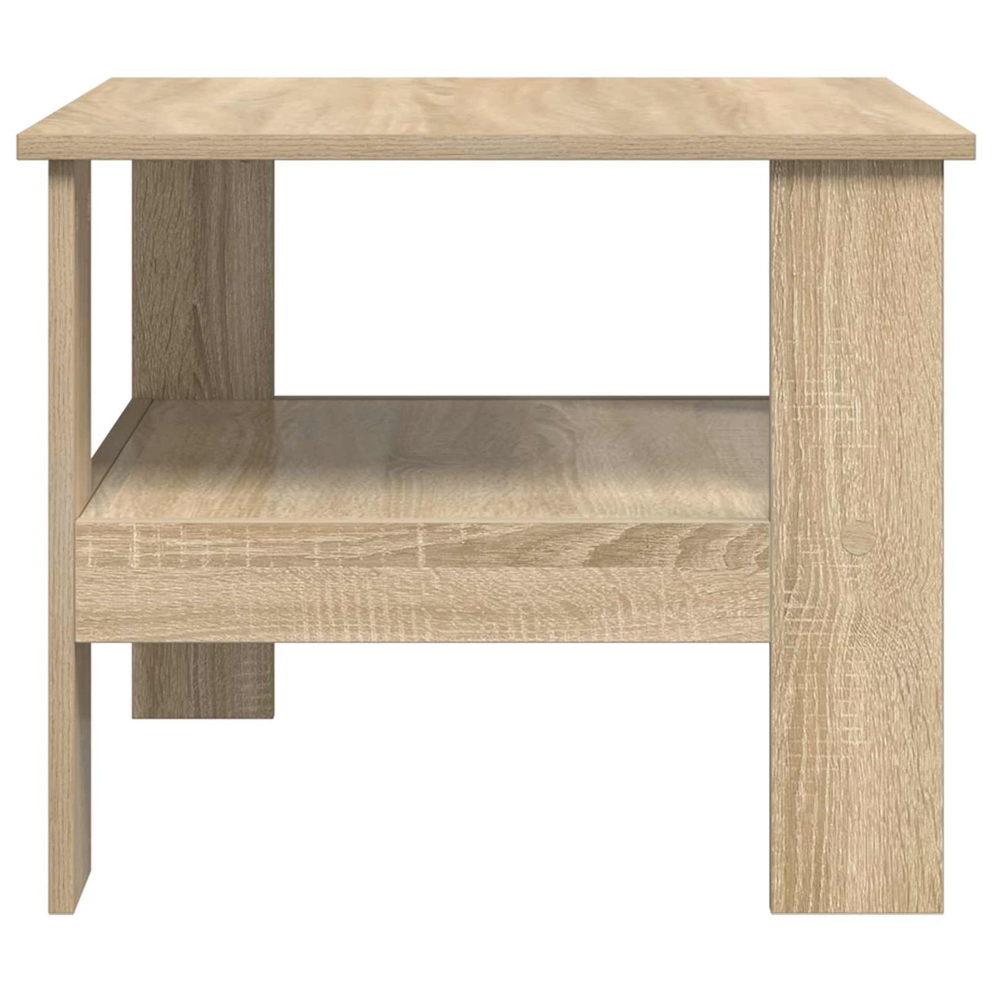 Salontafel Sonoma Eiken 57 x 55 x 45 cm Bewerkt hout is nu te koop bij PeponiXL, paradijselijk wonen!