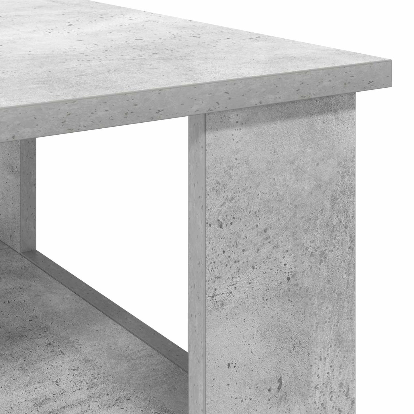 Salontafel Beton Grijs 57 x 55 x 45 cm Bewerkt hout is nu te koop bij PeponiXL, paradijselijk wonen!