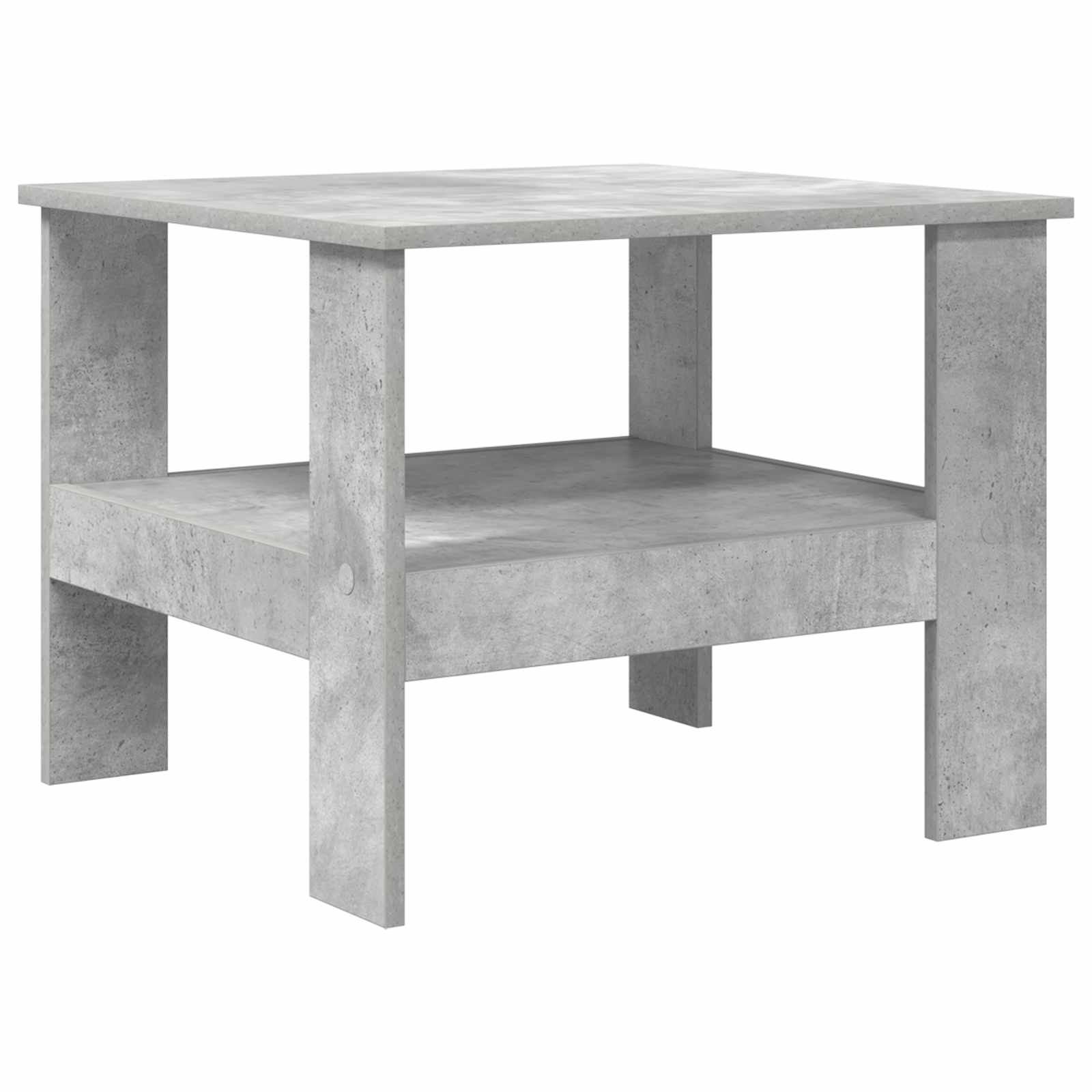 Salontafel Beton Grijs 57 x 55 x 45 cm Bewerkt hout is nu te koop bij PeponiXL, paradijselijk wonen!