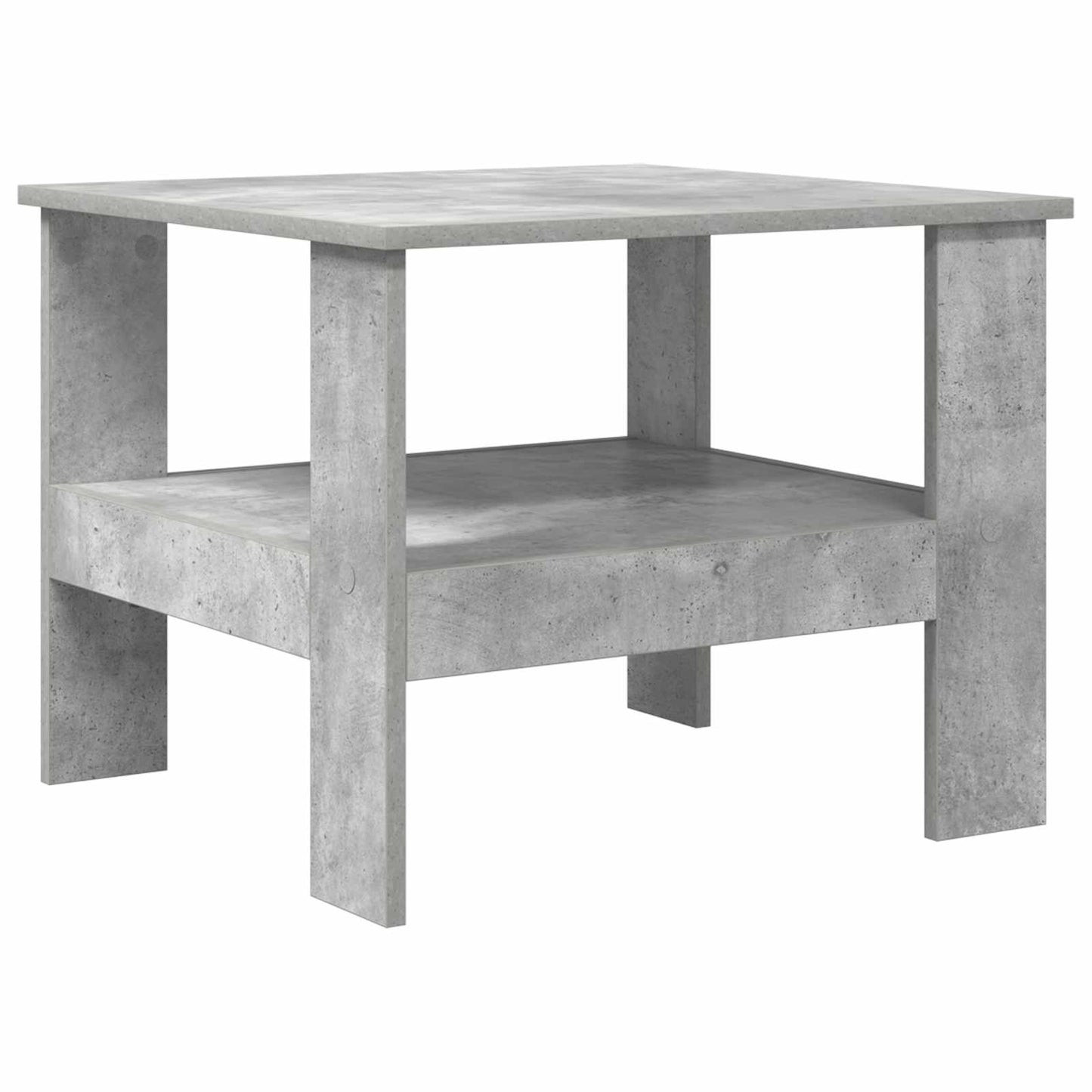 Salontafel Beton Grijs 57 x 55 x 45 cm Bewerkt hout is nu te koop bij PeponiXL, paradijselijk wonen!