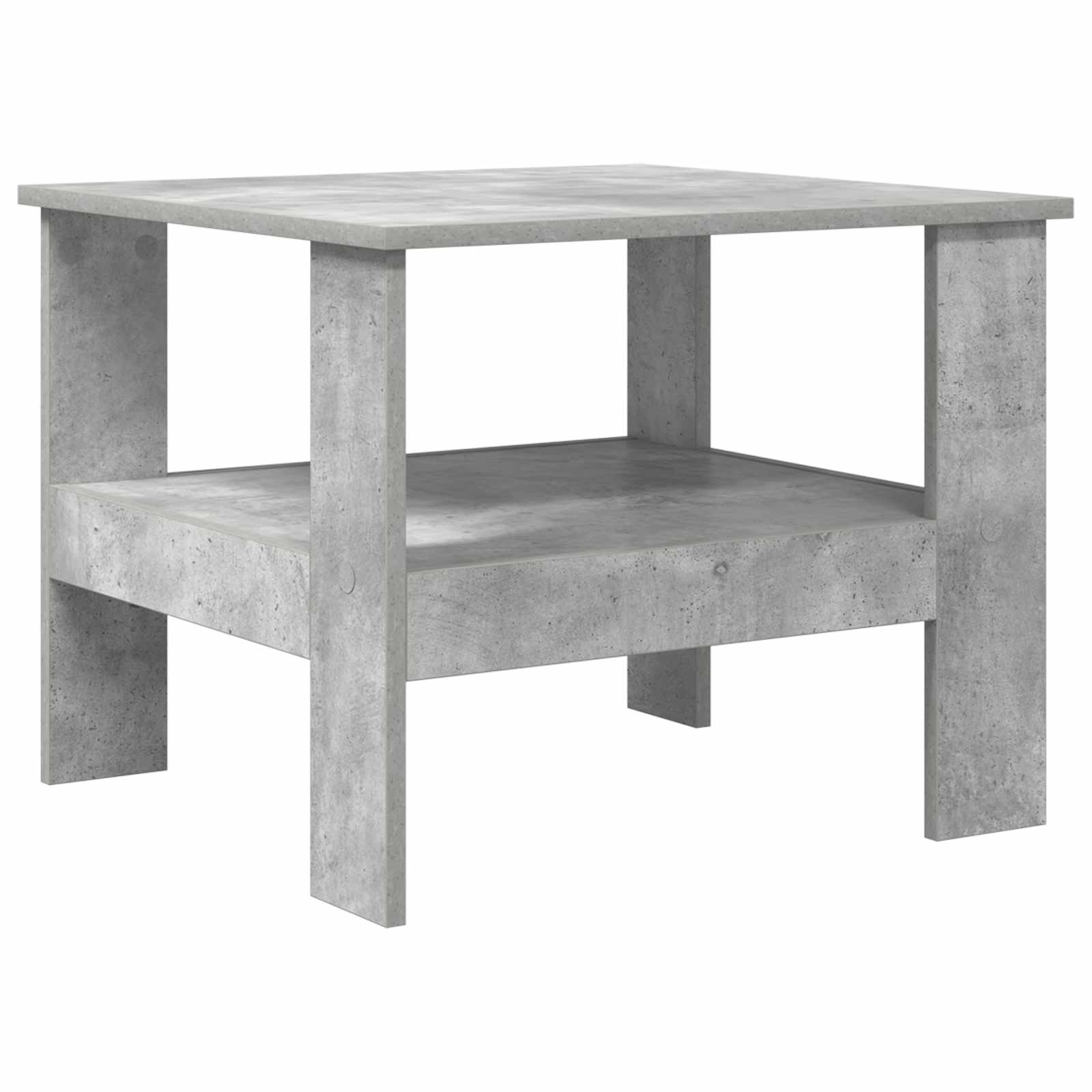 Salontafel Beton Grijs 57 x 55 x 45 cm Bewerkt hout is nu te koop bij PeponiXL, paradijselijk wonen!
