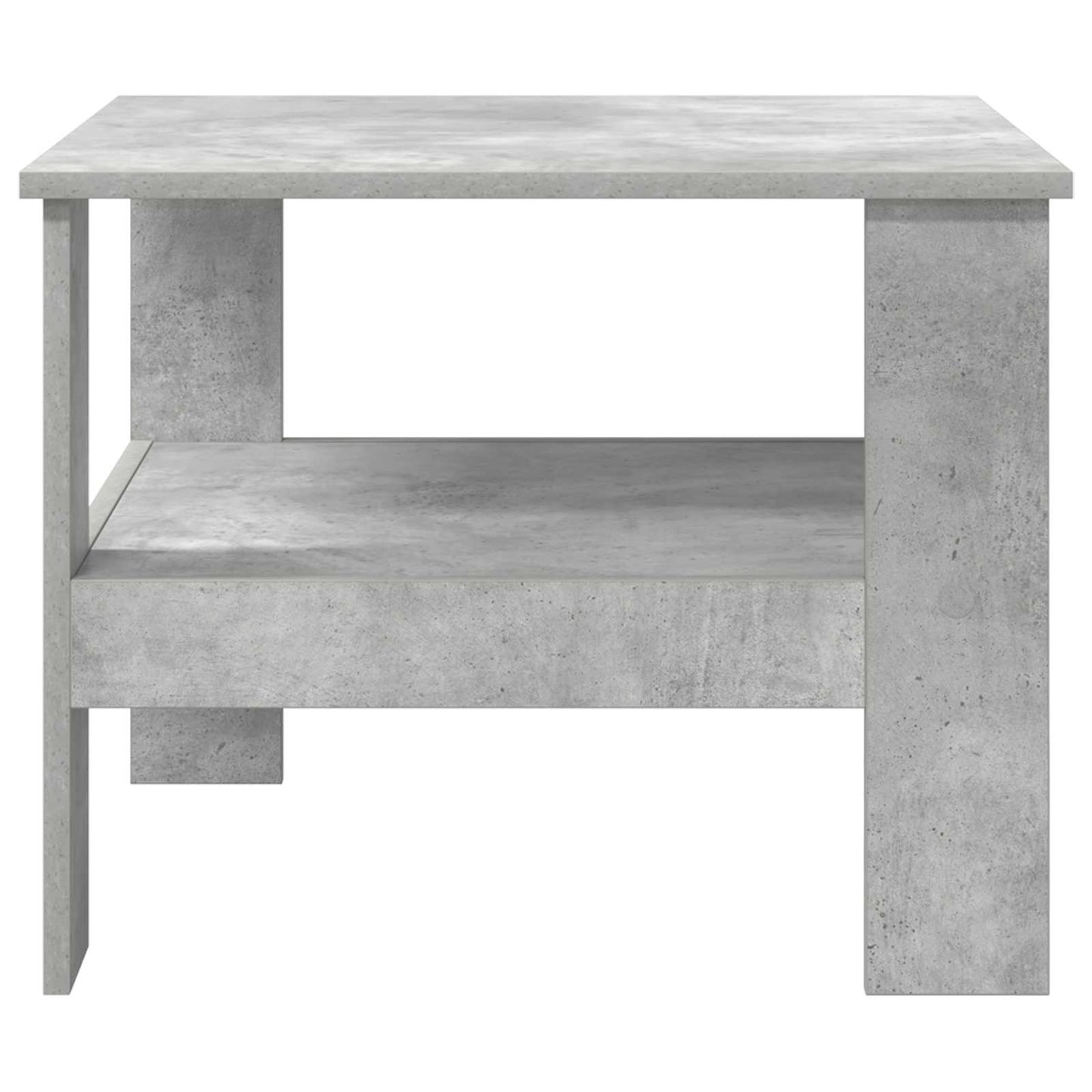 Salontafel Beton Grijs 57 x 55 x 45 cm Bewerkt hout is nu te koop bij PeponiXL, paradijselijk wonen!