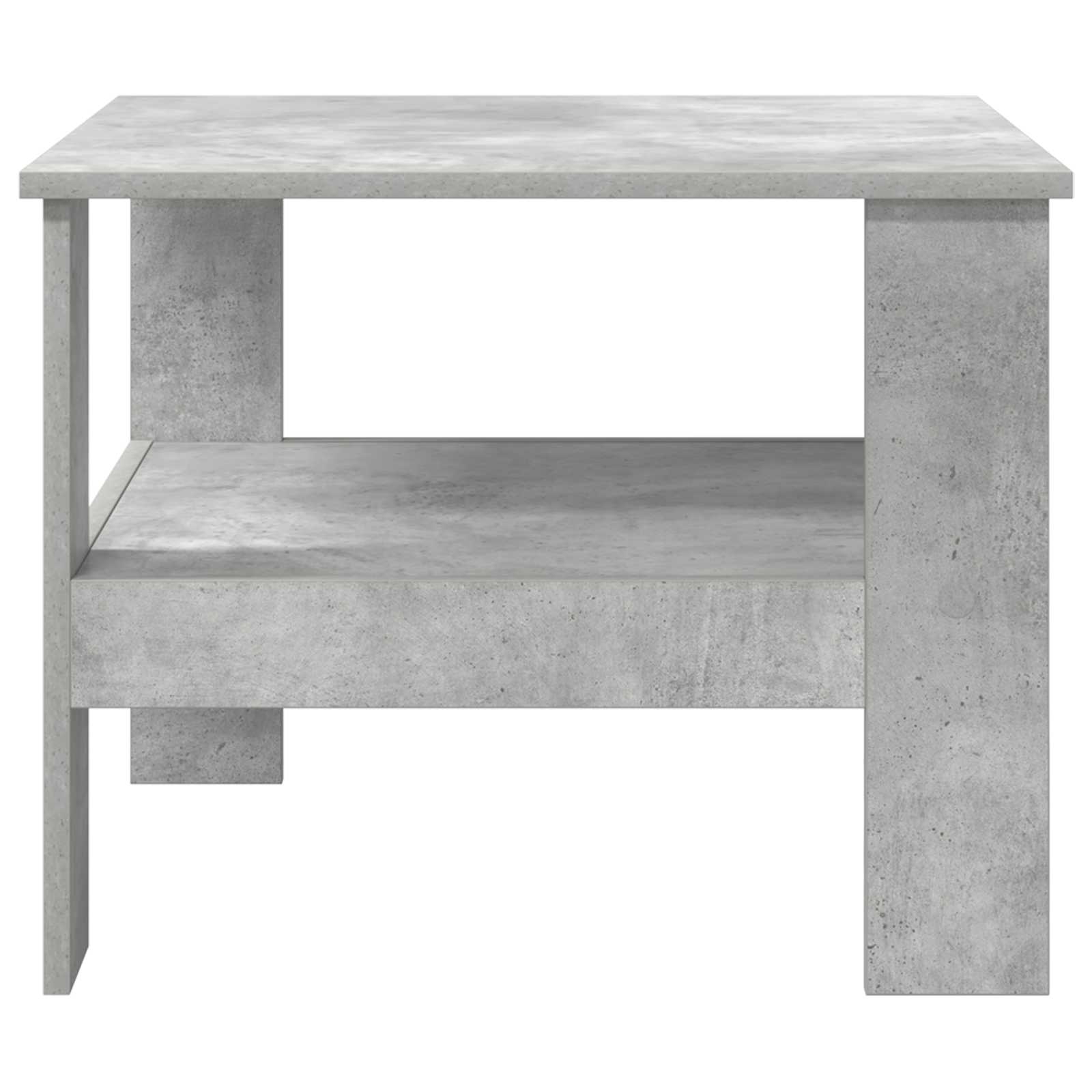 Salontafel Beton Grijs 57 x 55 x 45 cm Bewerkt hout is nu te koop bij PeponiXL, paradijselijk wonen!