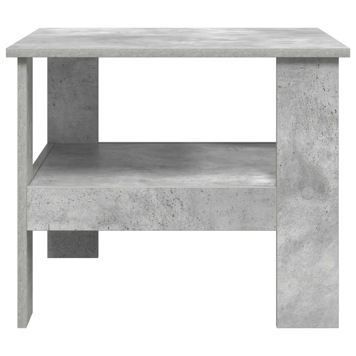Salontafel Beton Grijs 57 x 55 x 45 cm Bewerkt hout is nu te koop bij PeponiXL, paradijselijk wonen!