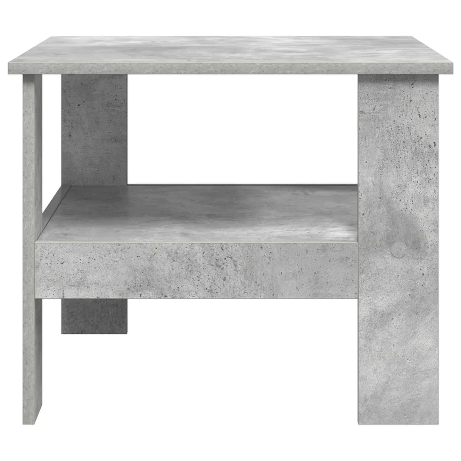 Salontafel Beton Grijs 57 x 55 x 45 cm Bewerkt hout is nu te koop bij PeponiXL, paradijselijk wonen!