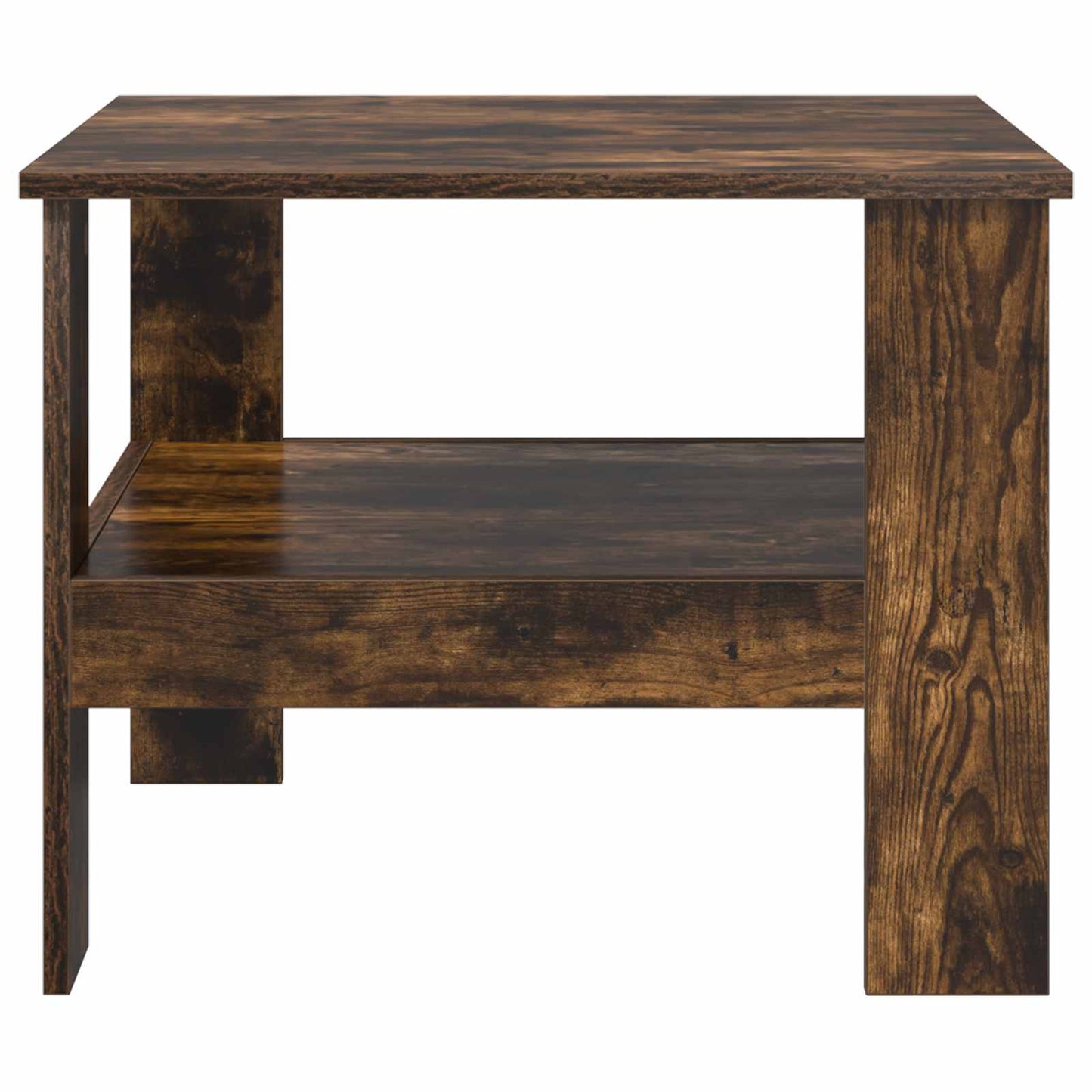 Salontafel Gerookt eiken 57 x 55 x 45 cm Bewerkt hout is nu te koop bij PeponiXL, paradijselijk wonen!
