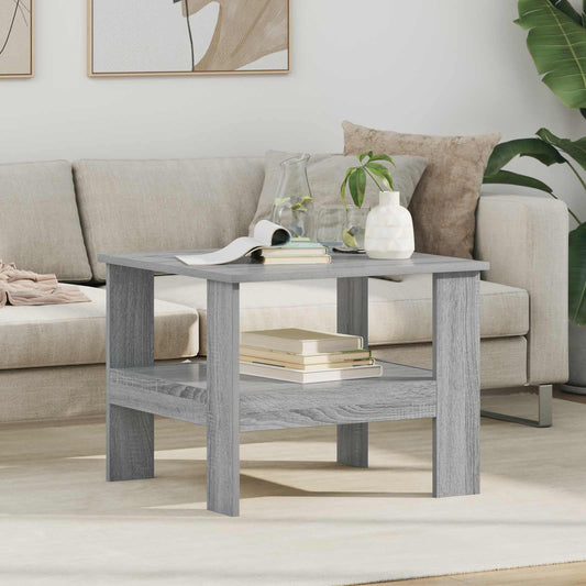 Salontafel Grijs Sonoma 57 x 55 x 45 cm Bewerkt hout is nu te koop bij PeponiXL, paradijselijk wonen!