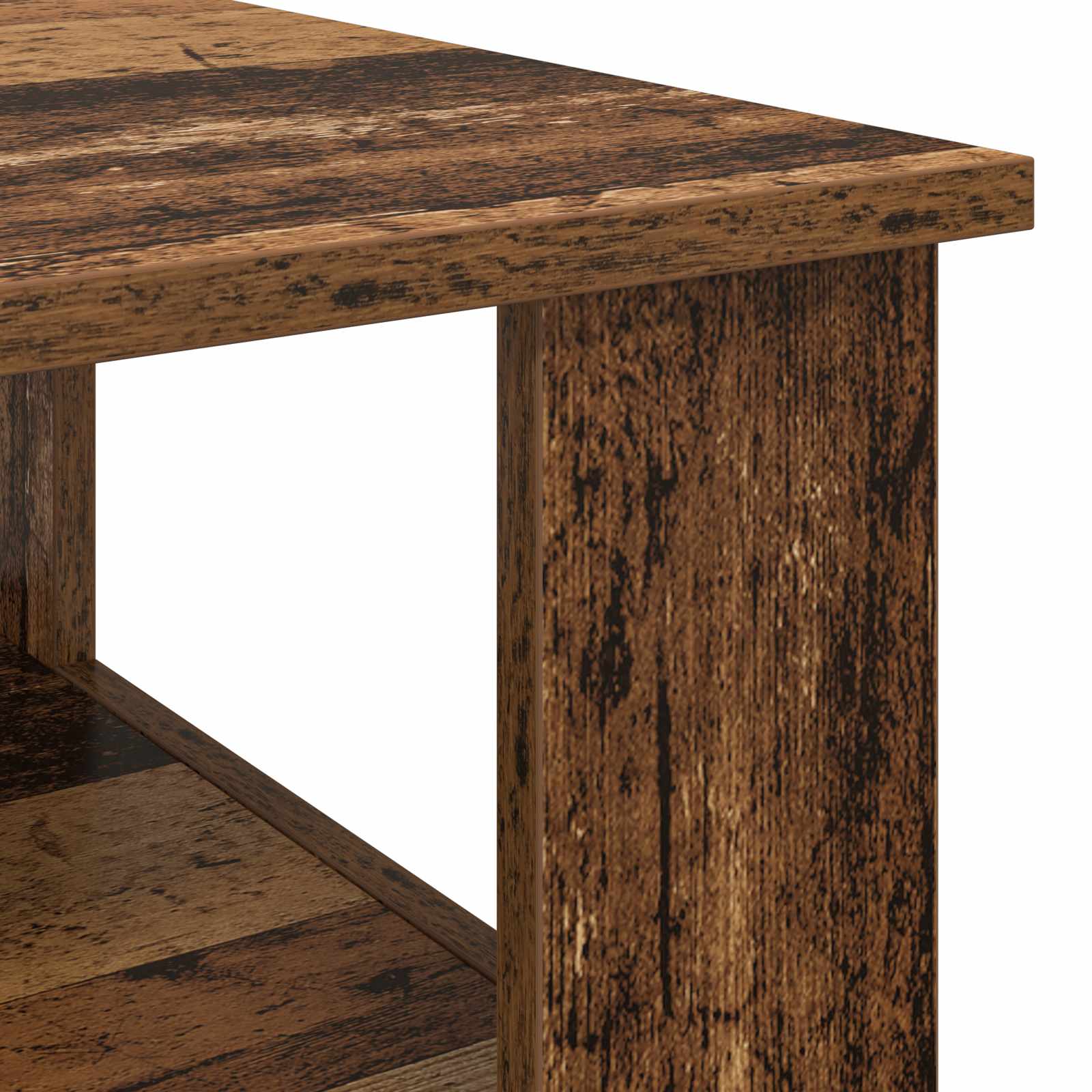 Salontafel Oudhout 57 x 55 x 45 cm Bewerkt hout is nu te koop bij PeponiXL, paradijselijk wonen!