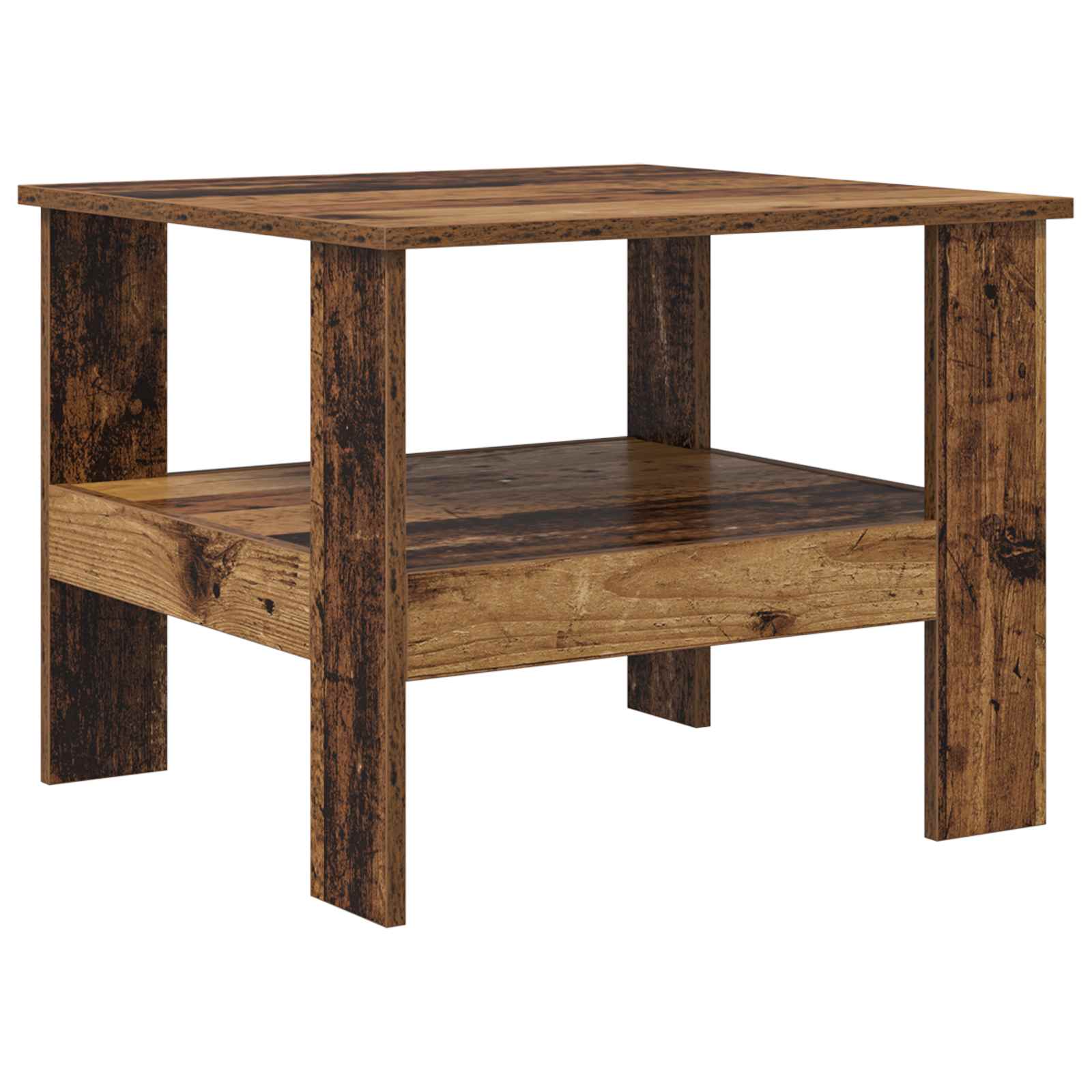 Salontafel Oudhout 57 x 55 x 45 cm Bewerkt hout is nu te koop bij PeponiXL, paradijselijk wonen!