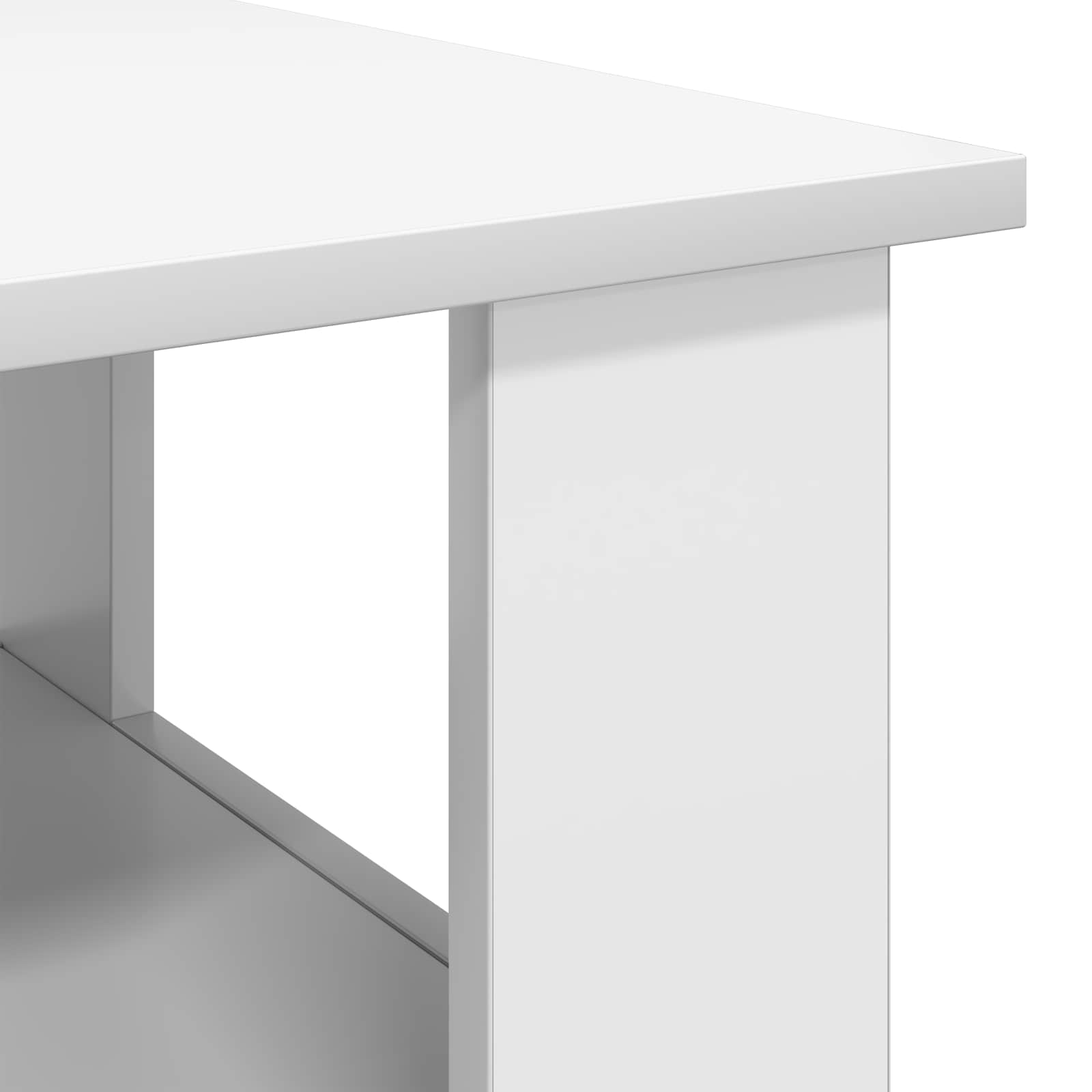 Salontafel Wit 90 x 50 x 45 cm Bewerkt hout is nu te koop bij PeponiXL, paradijselijk wonen!