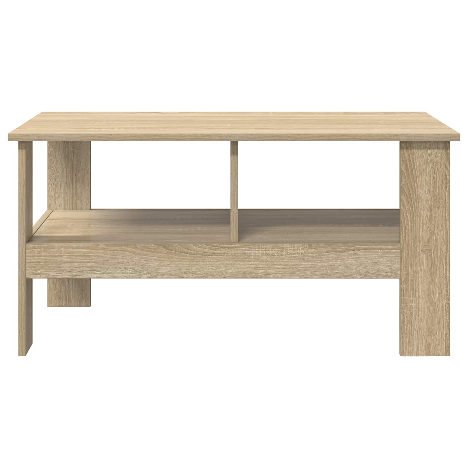 Salontafel Sonoma Eiken 90 x 50 x 45 cm Bewerkt hout is nu te koop bij PeponiXL, paradijselijk wonen!