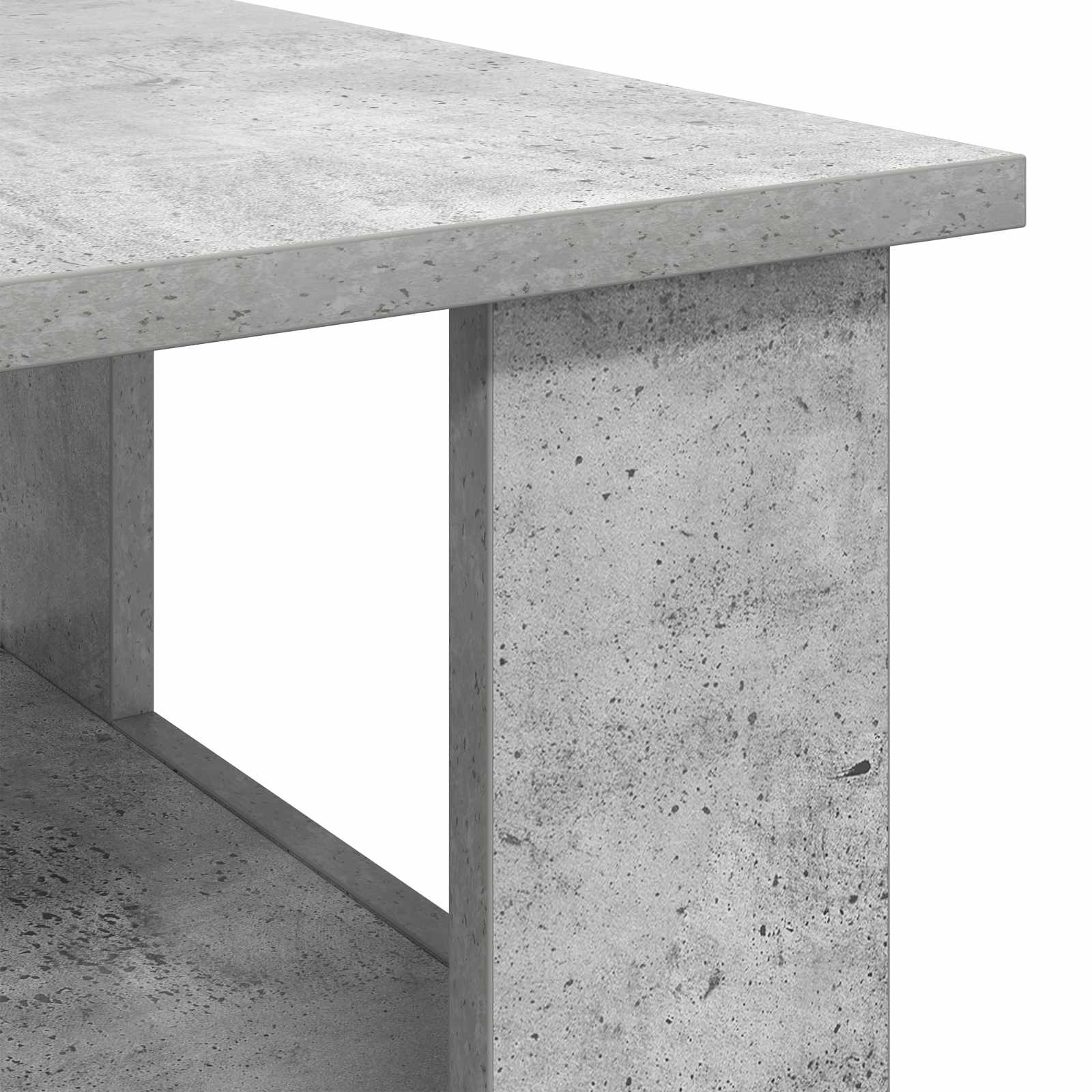 Salontafel Beton Grijs 90 x 50 x 45 cm Bewerkt hout is nu te koop bij PeponiXL, paradijselijk wonen!