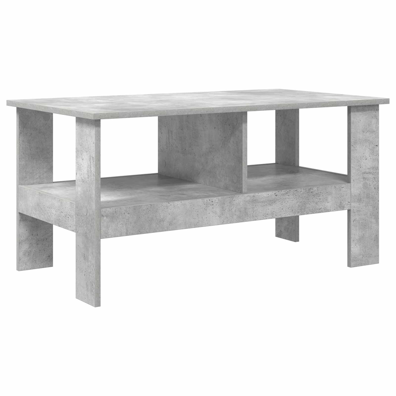 Salontafel Beton Grijs 90 x 50 x 45 cm Bewerkt hout is nu te koop bij PeponiXL, paradijselijk wonen!