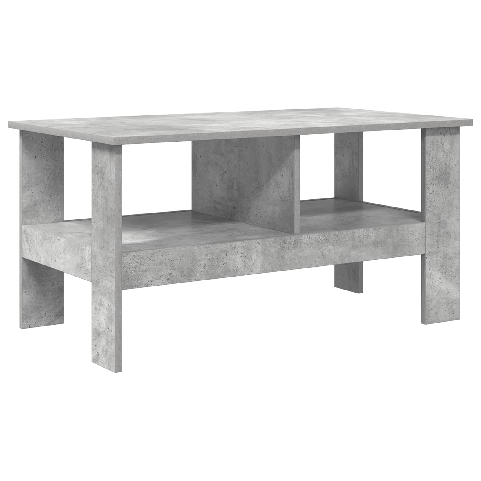 Salontafel Beton Grijs 90 x 50 x 45 cm Bewerkt hout is nu te koop bij PeponiXL, paradijselijk wonen!