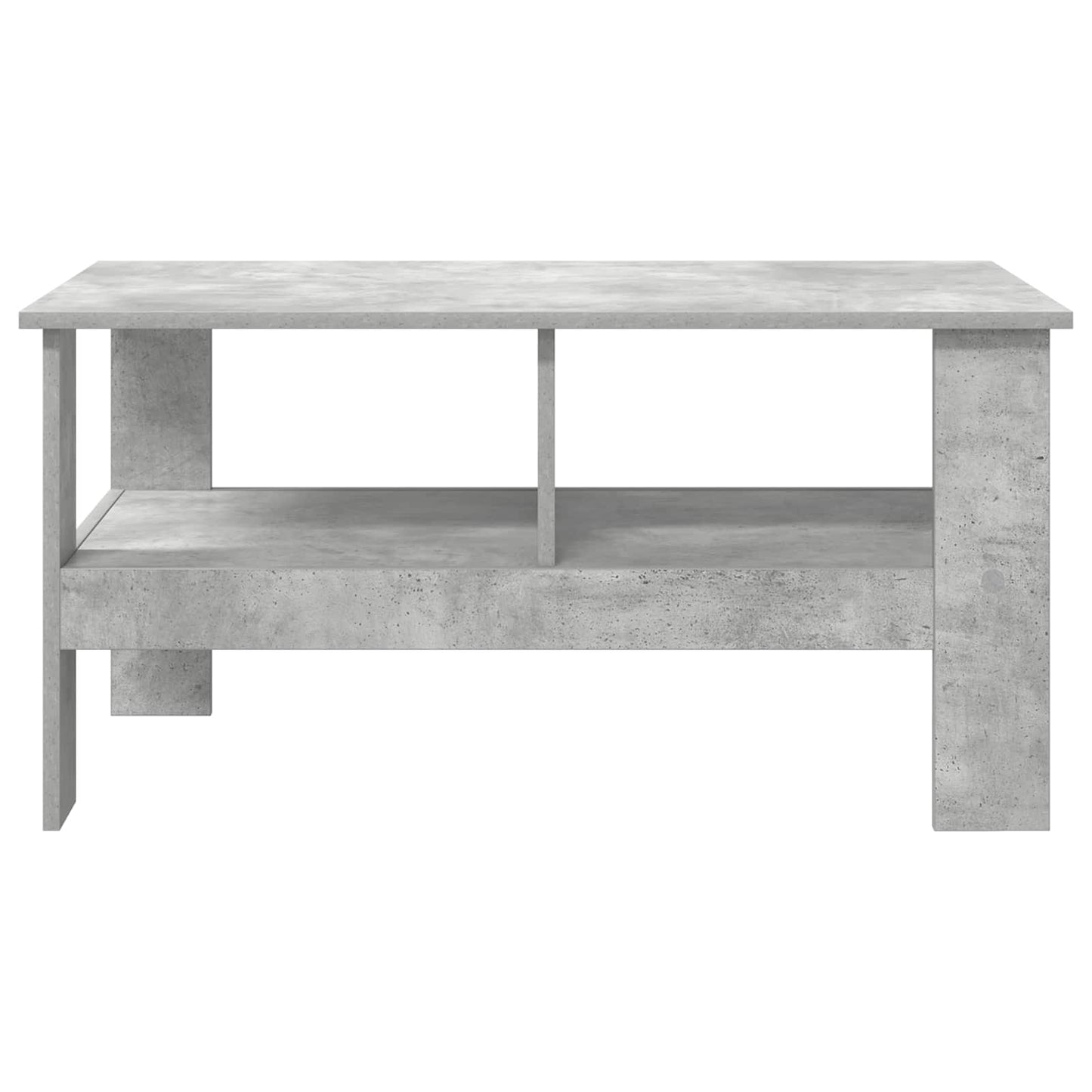 Salontafel Beton Grijs 90 x 50 x 45 cm Bewerkt hout is nu te koop bij PeponiXL, paradijselijk wonen!