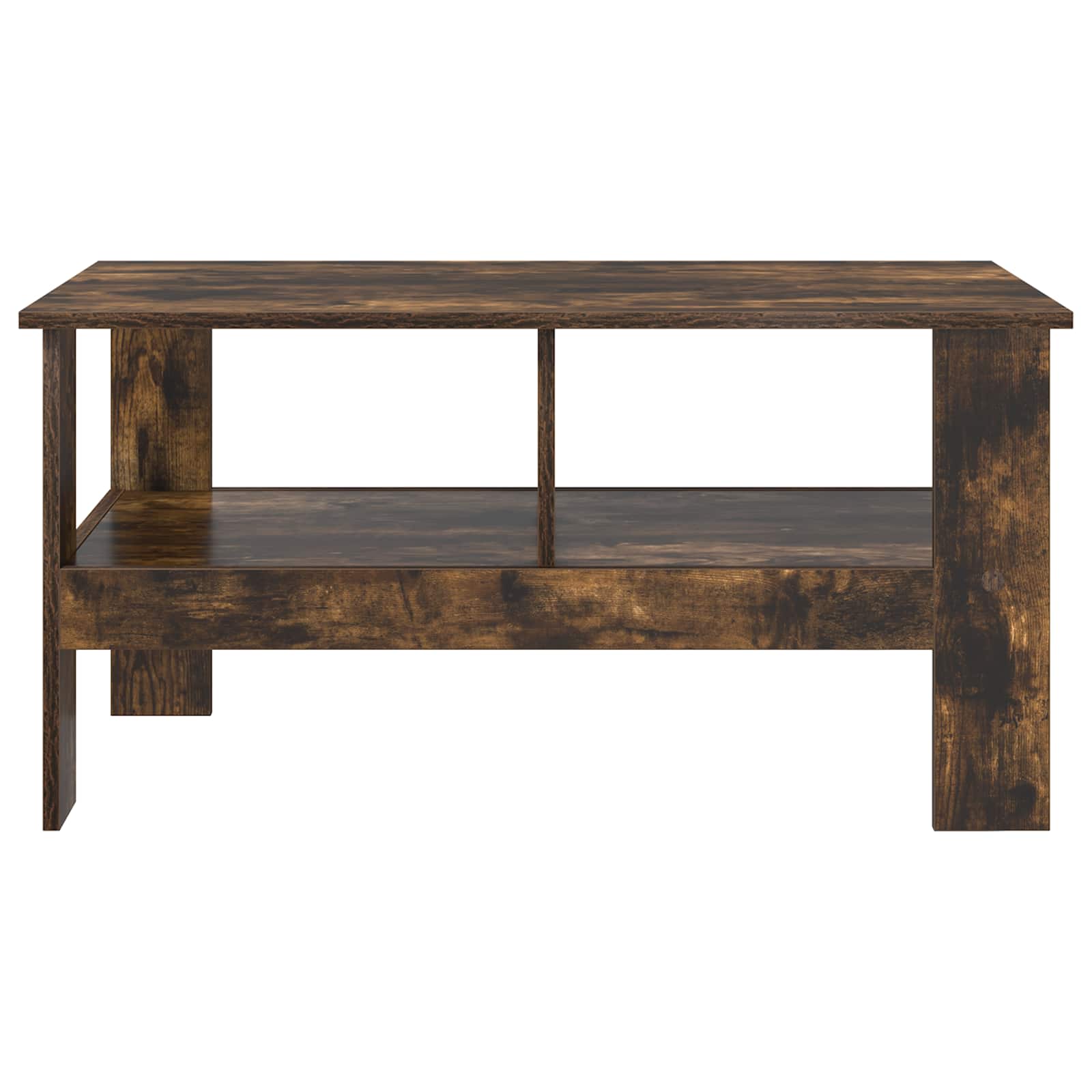 Salontafel Gerookt eiken 90 x 50 x 45 cm Bewerkt hout is nu te koop bij PeponiXL, paradijselijk wonen!