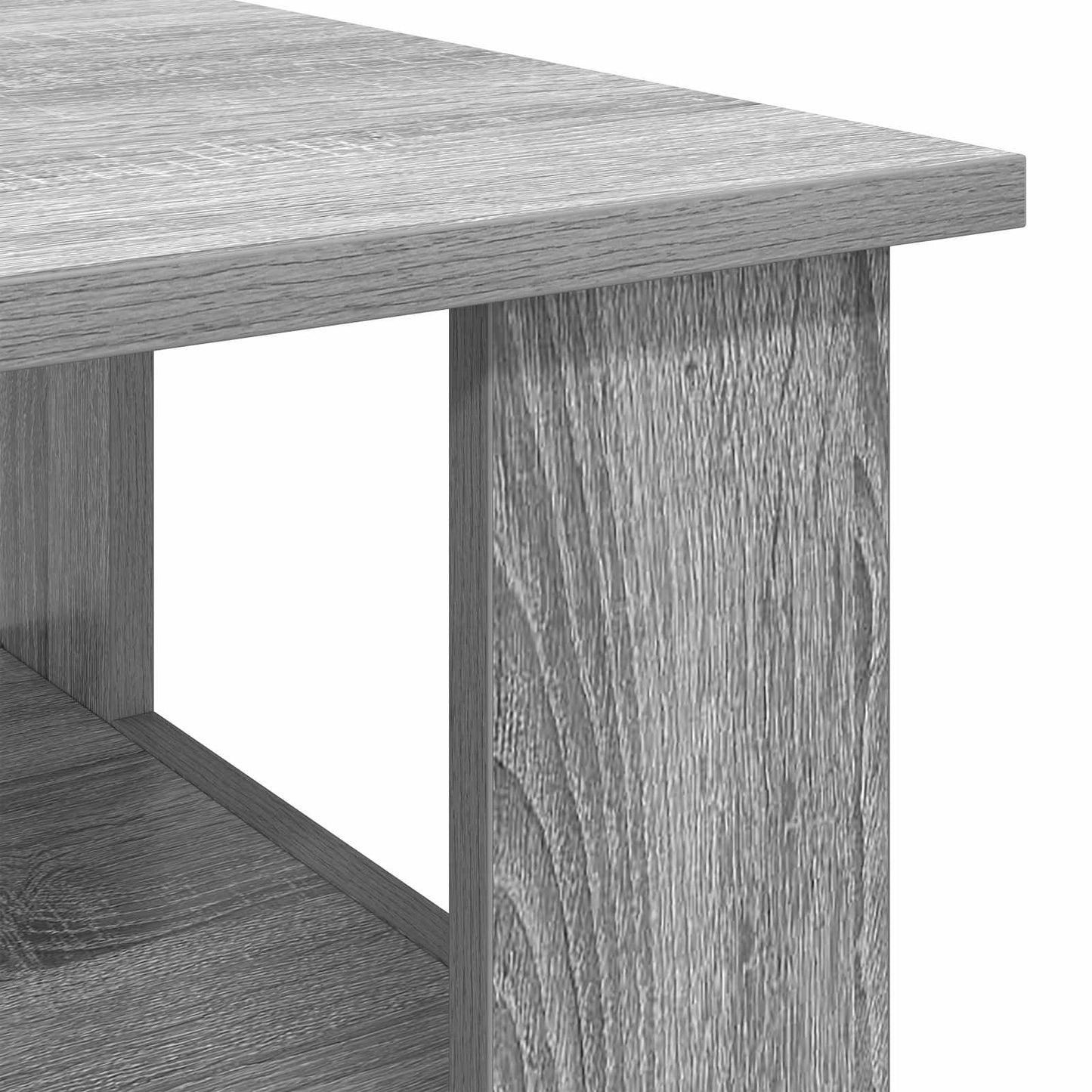 Salontafel Grijs Sonoma 90 x 50 x 45 cm Bewerkt hout is nu te koop bij PeponiXL, paradijselijk wonen!