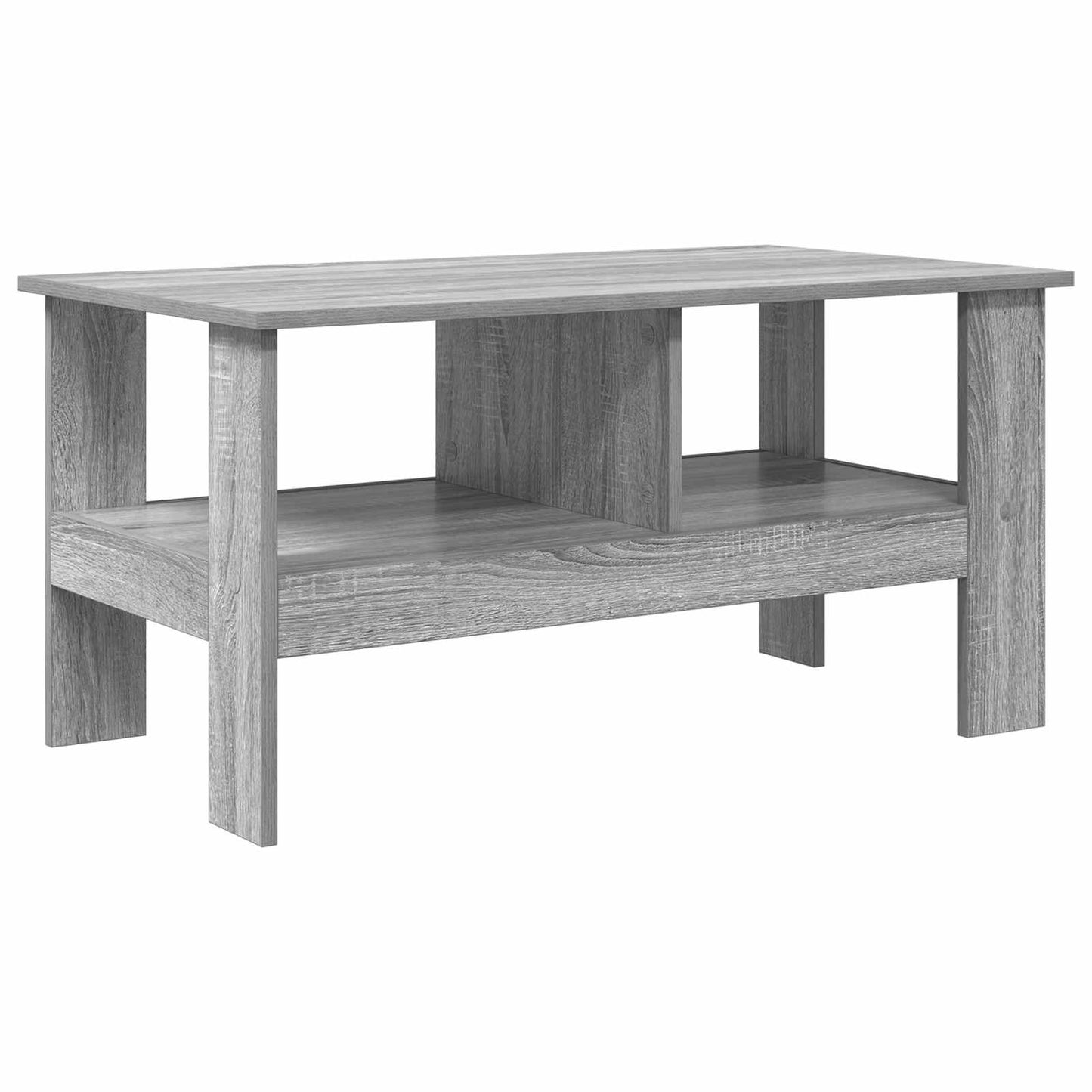 Salontafel Grijs Sonoma 90 x 50 x 45 cm Bewerkt hout is nu te koop bij PeponiXL, paradijselijk wonen!
