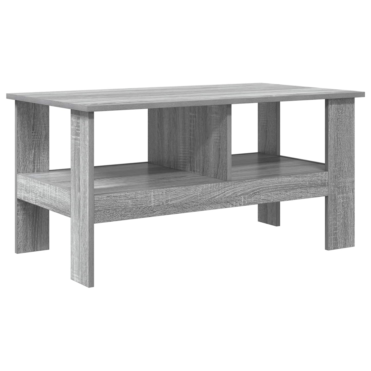Salontafel Grijs Sonoma 90 x 50 x 45 cm Bewerkt hout is nu te koop bij PeponiXL, paradijselijk wonen!