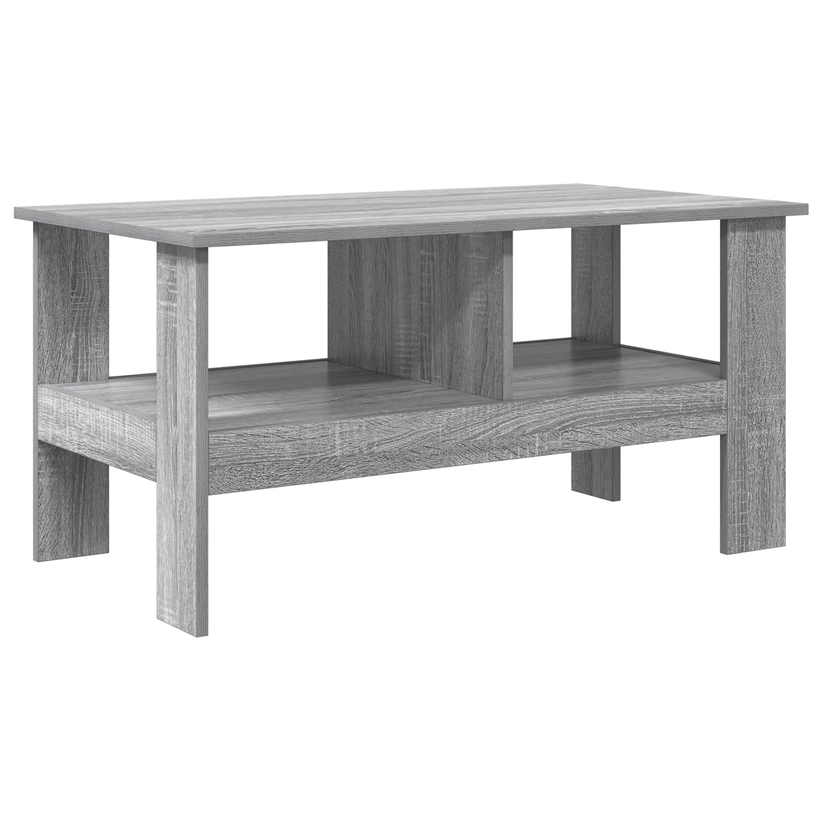 Salontafel Grijs Sonoma 90 x 50 x 45 cm Bewerkt hout is nu te koop bij PeponiXL, paradijselijk wonen!